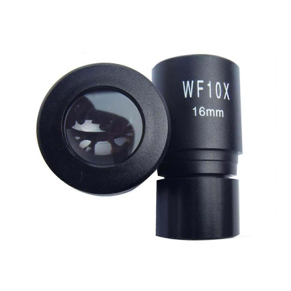 Microscope Kit 23.2mm WF10X 16MM Wide Angle Biological Microscope Eyepiece Lens Microscope Lens Adapters (Color : 2pcs WF10X)