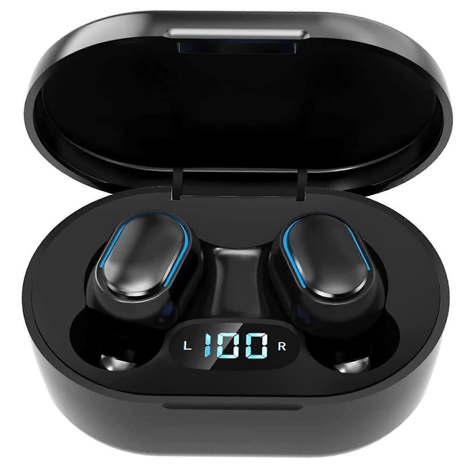 Wireless Bluetooth Headphones In-Ear Heavy Bass Stereo with 50 Hours Playtime, Noise Cancelling, Comfortable Fit