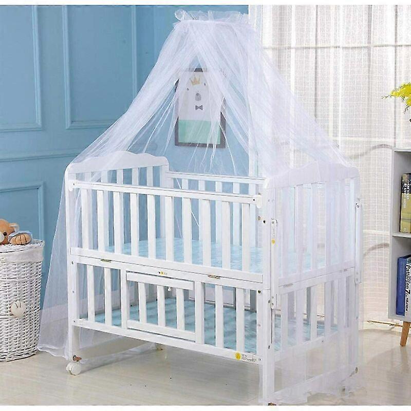 Baby Mosquito Net Polyester Bed Crib Canopy Princess Newborn Multifunctional Lifting Support Mosquito Wire Coded Dome Comfortable Breathable Durable f
