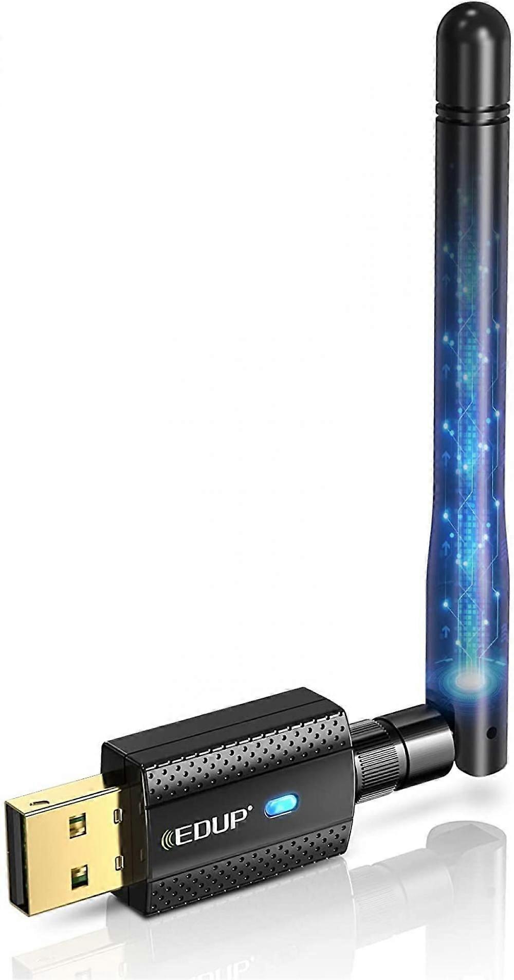 USB WiFi Bluetooth Adapter, 600Mbps Dual Band 2.4/5Ghz 2 in 1 WiFi Bluetooth 4.2 Adapter Wireless Network External Receiver