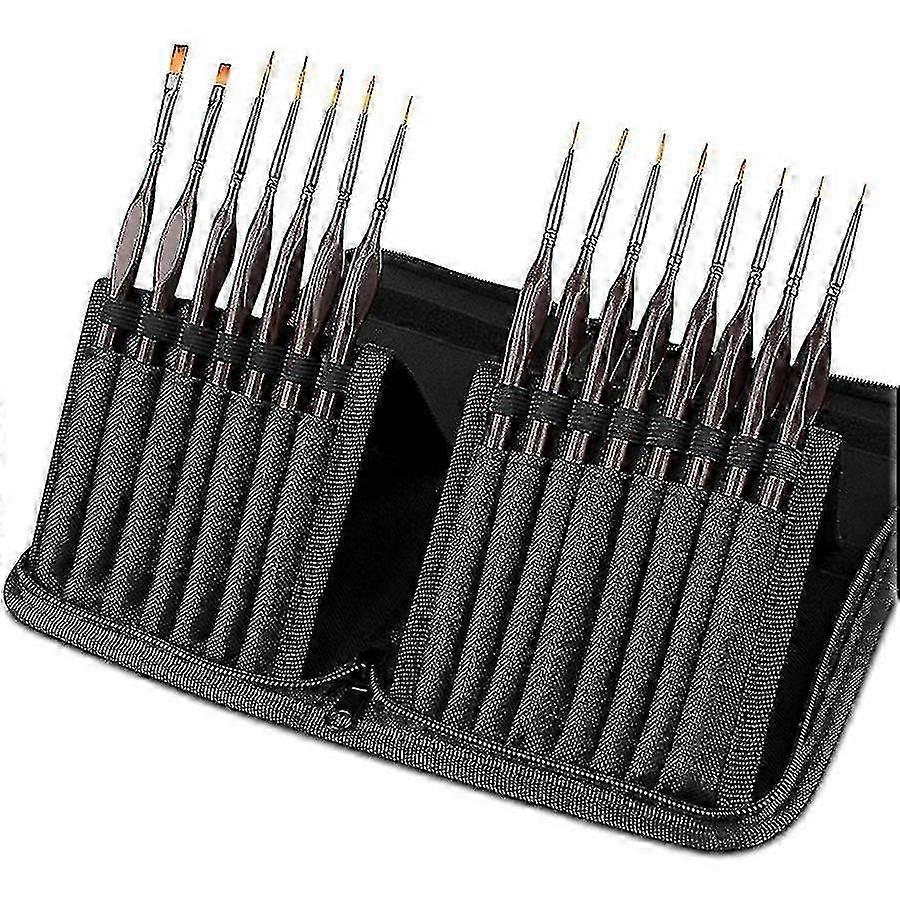 15pcs Miniature Paint Brush Set for Professional Detailing