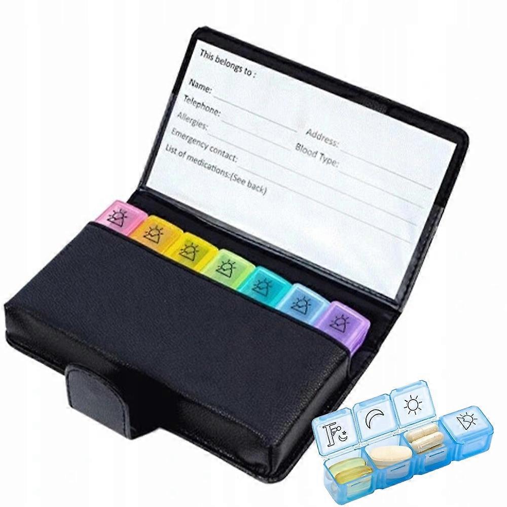 Weekly Medication Box, 4 Compartments Per Day