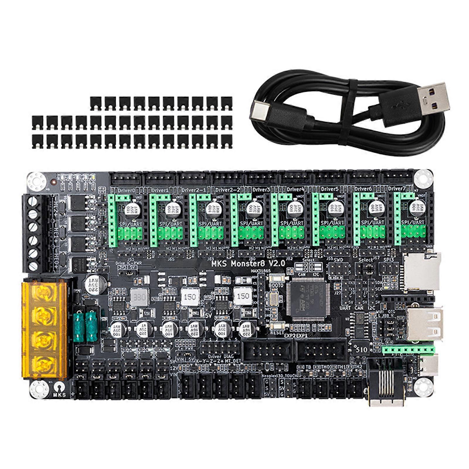 Monster8 32Bit Control Board 3D Printer Part Control Board Controller Resistor+Schottky Diode Protect Control Board