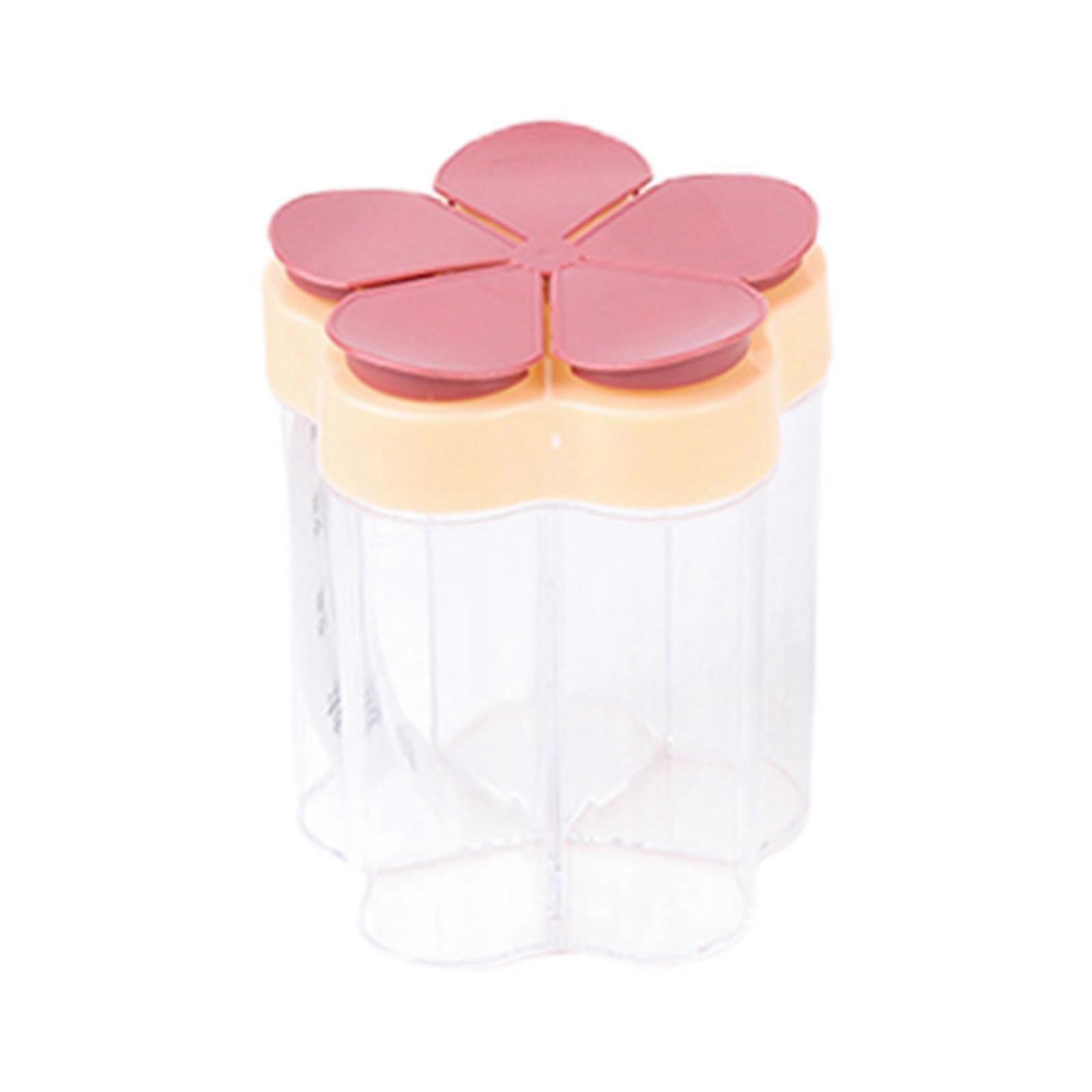 Spice Containers with Lid Camping Hiking Red