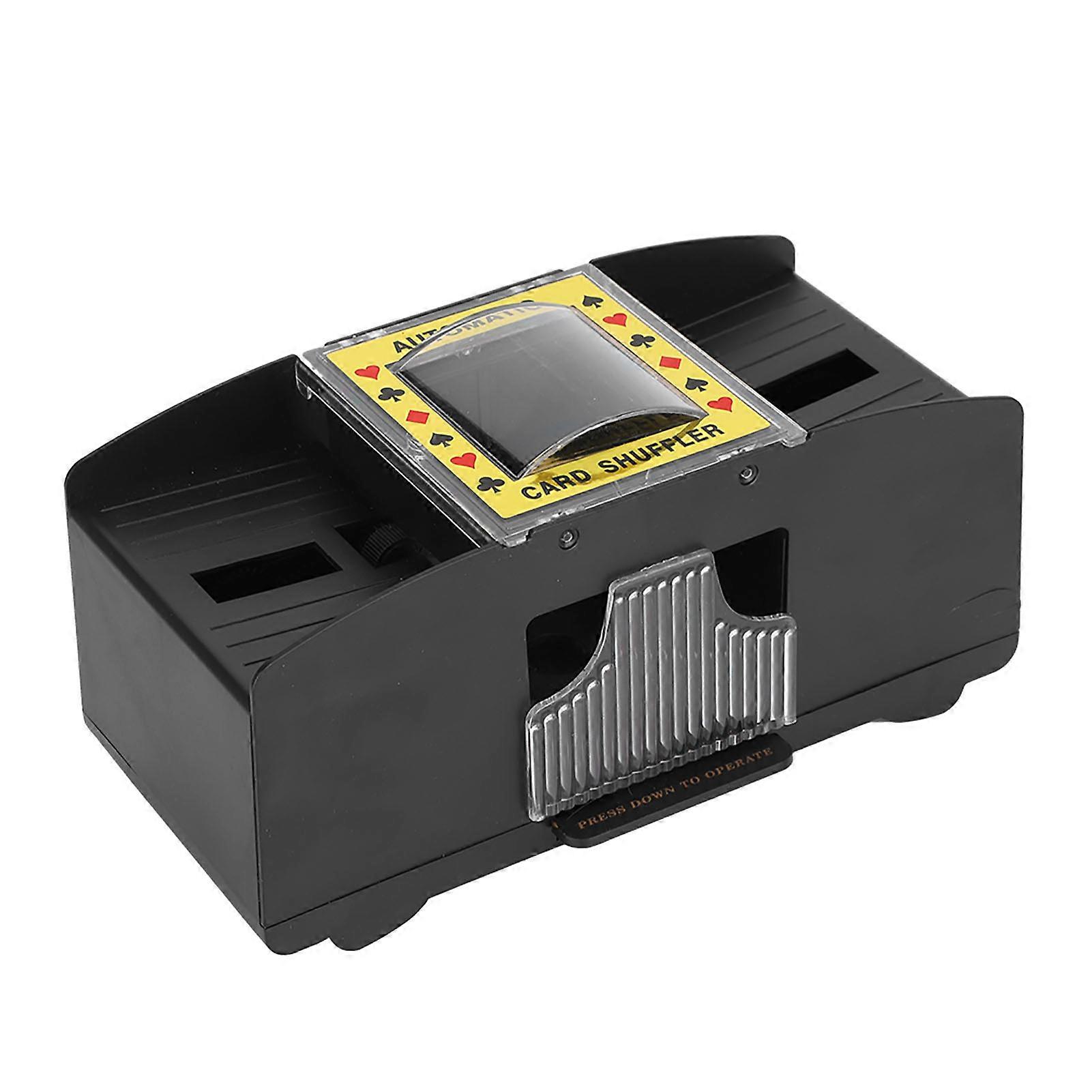 Electric Automatic Card Shuffler Dual Decks, Labor-Saving