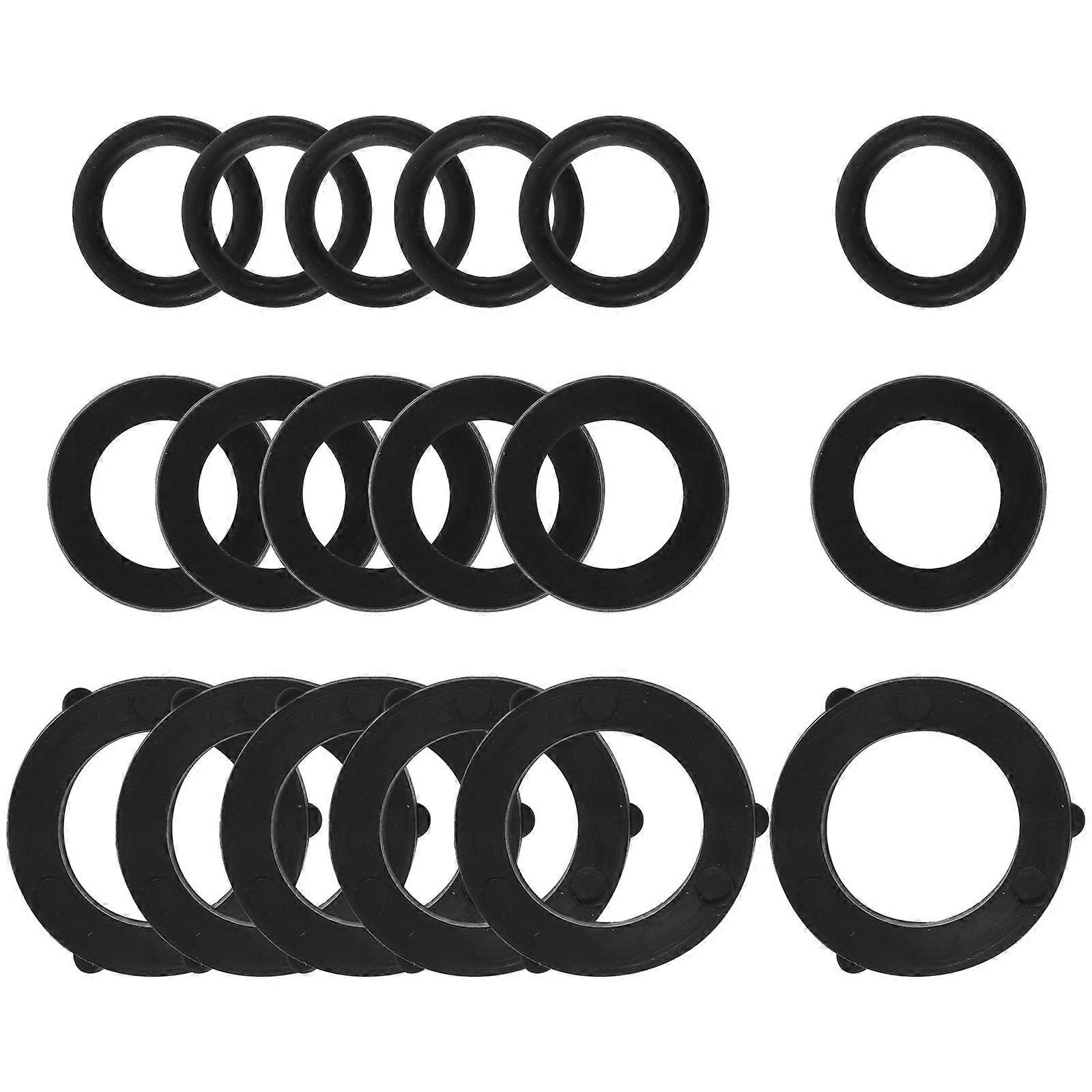 18pcs Rubber Hose Washer Replacements for Garden Hose Accessories Practical Small Washers