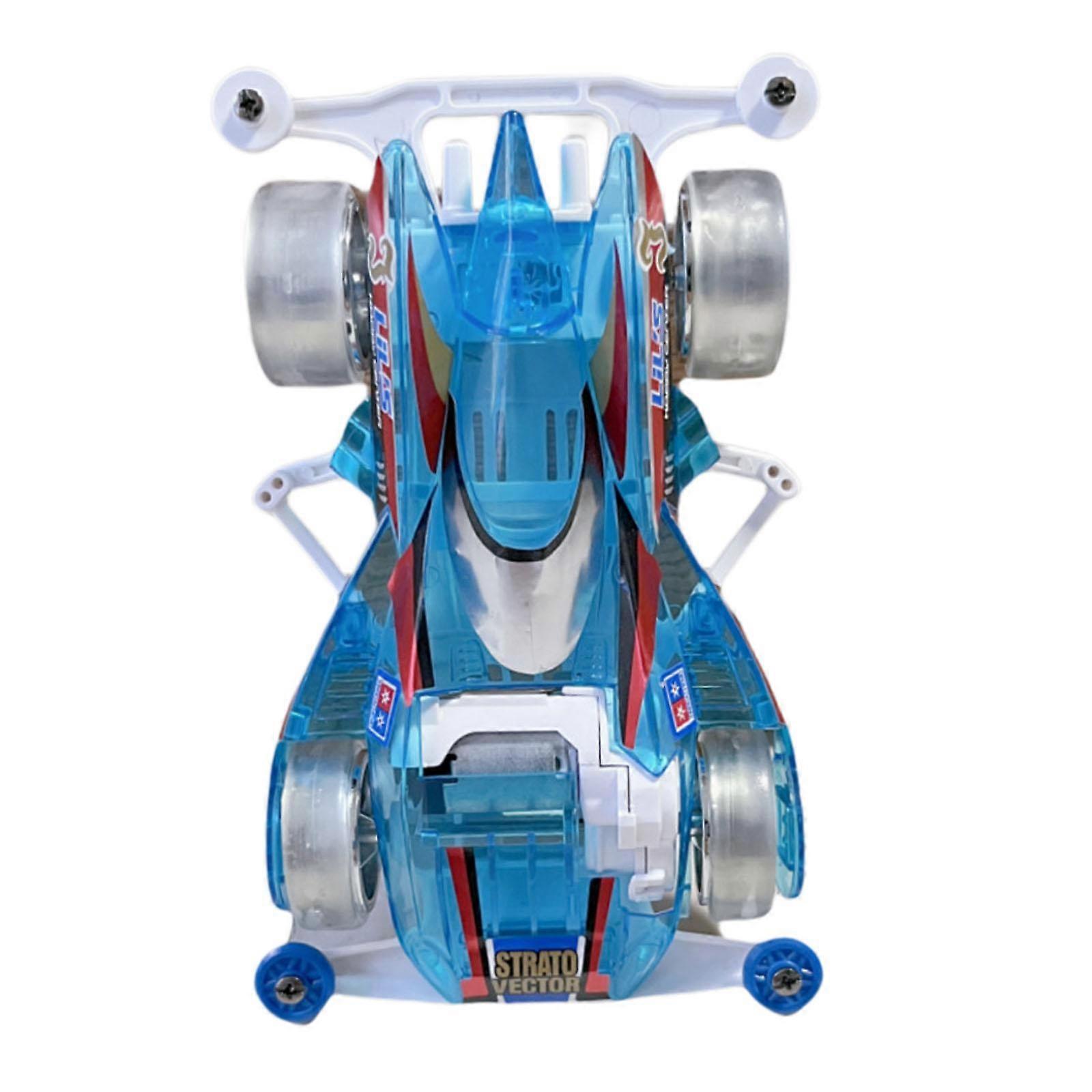 Mini 4WD Car Toy Physical Experiment Includes Motor, Chassis Parts, Tires Set