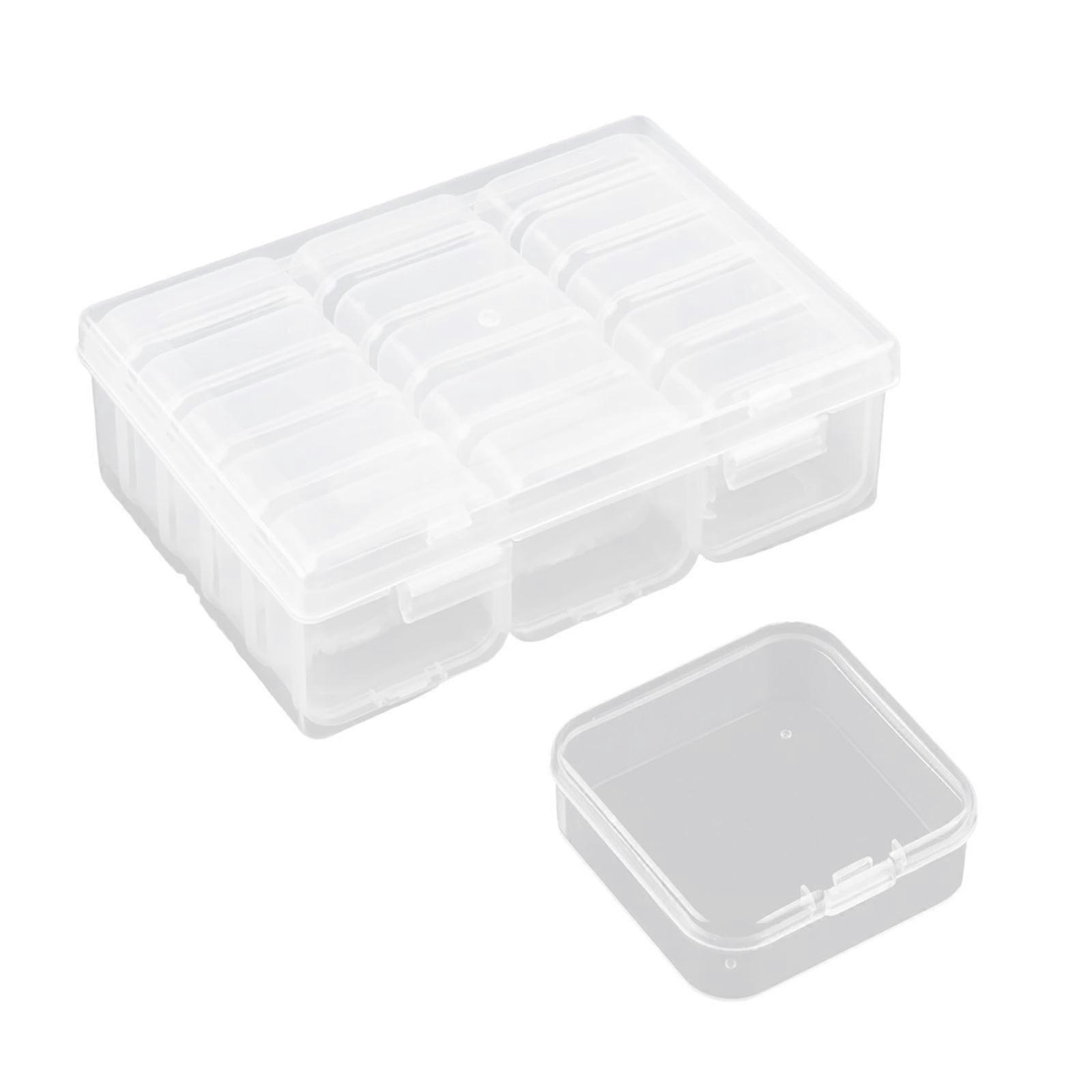 Sturdy Bobbin Storage Case with Lid Portable Sturdy Plastic Holder Box Multipurpose Sewing Accessory for Home Use