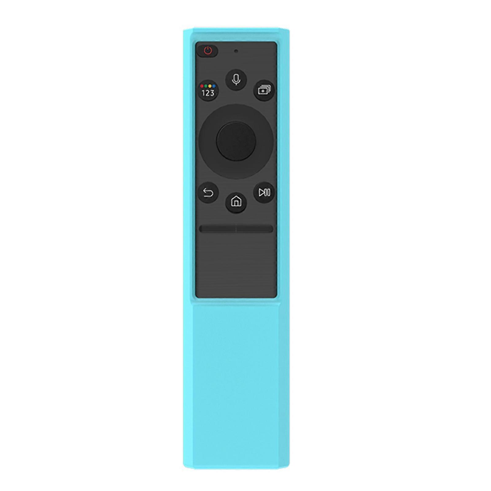 Protective for Case for BN59-01386C BN59-01386B TM2280E for Smart TV Remote for Case Holder Shockproof Remote Covers Pro Fluorescent blue