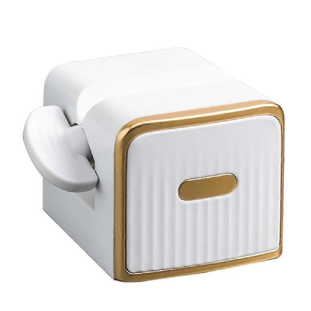 Toothpaste Roller Wall Mounted Dispenser White Plastic Tube Squeezer For Effortless Toothpaste