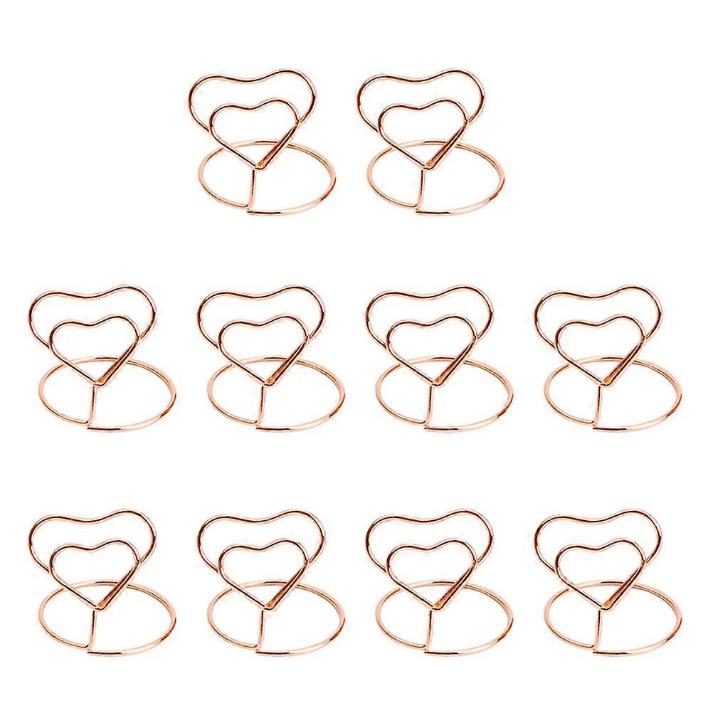 Reusable Name Clip with Heart Shape Base for Wedding and Party Accessories