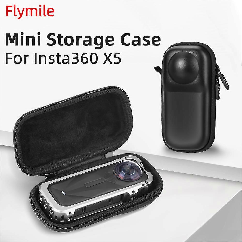 Camera Mini Organiser PU Protective Bag with Hiking Clip for Insta360 X5