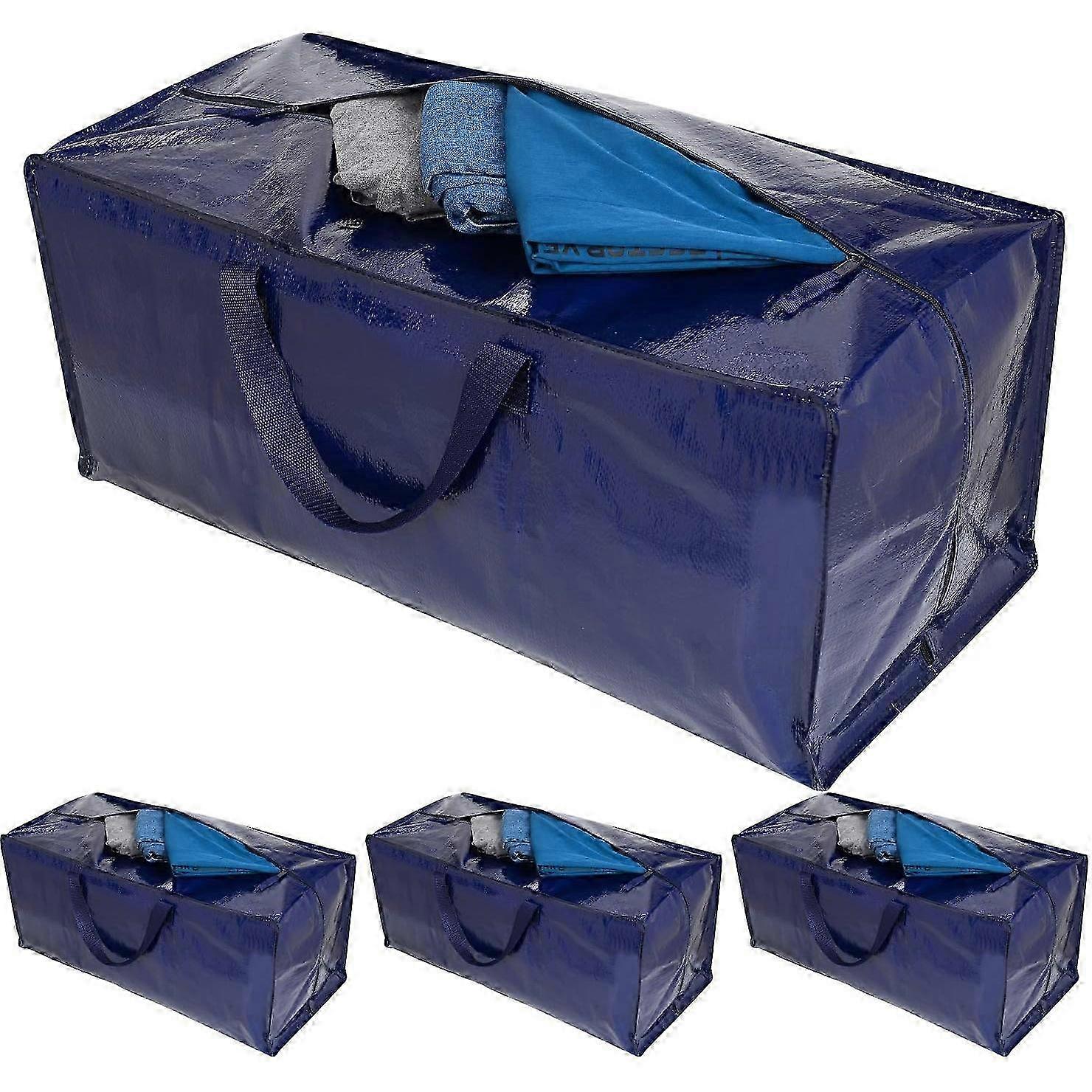 4 buc genți de mutare albastre 71x35x33cm - Style7