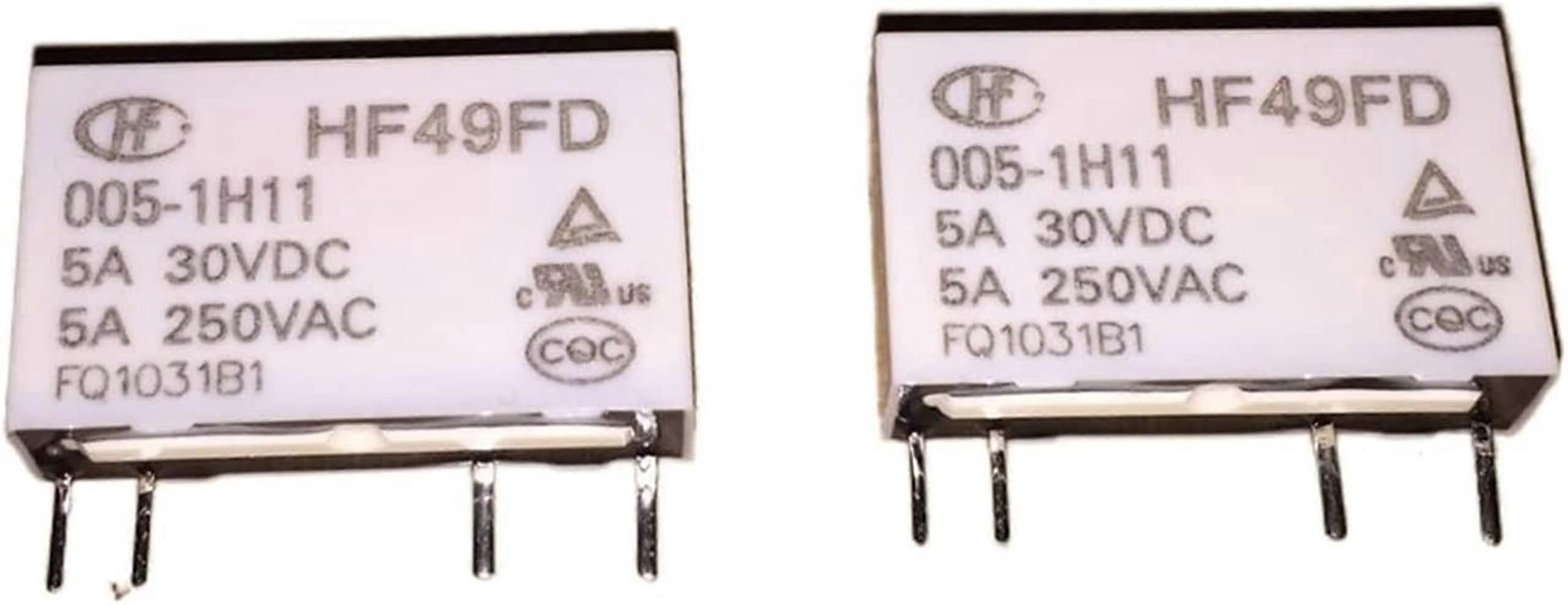 Relais 10 Stck HF49FD0051H11 HF49FD 0051H11 Replace JZC49F0051H1 HF49F0051H1 5A 250VAC 4PIN multipurpose relay