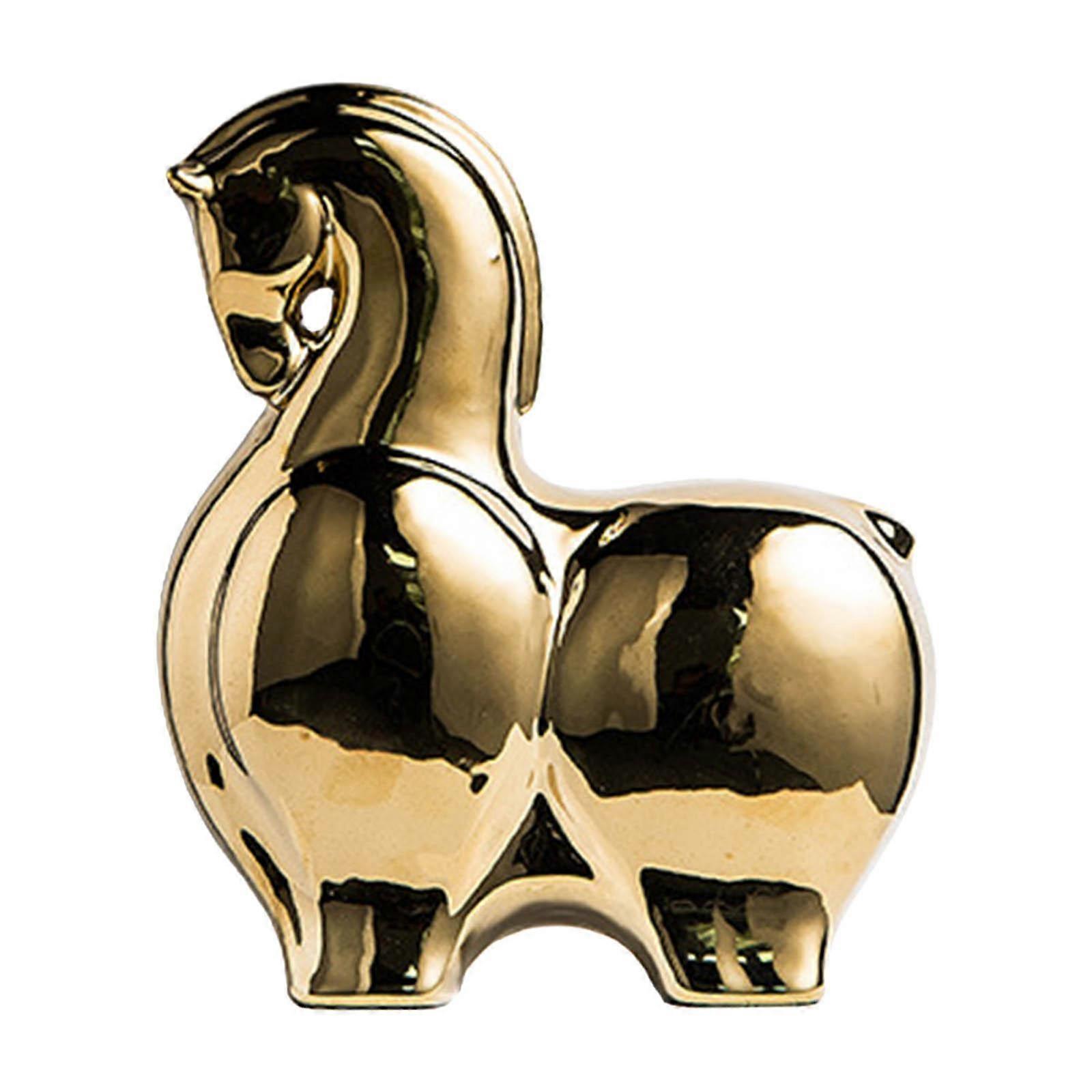 Horse Sttue Figurine, Cretive Collectible Decortion Ornments for Bookshelf