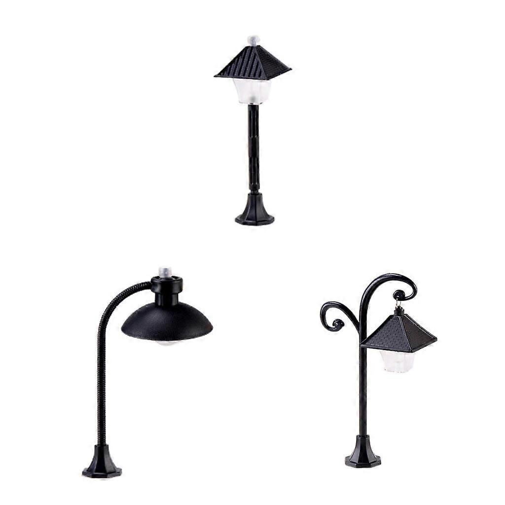 3x 1:12 Train Railways Lights Street Lights Model Train Decor
