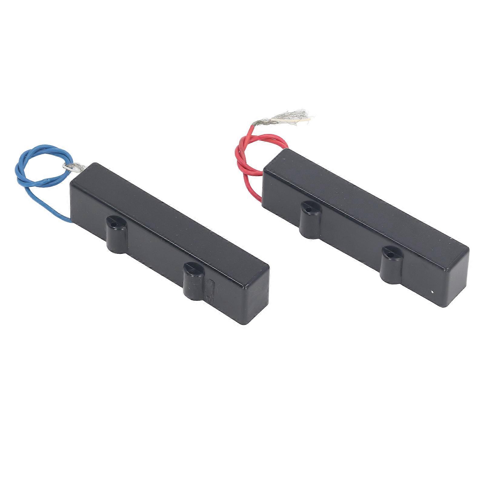 2Pcs 5 String Electric Bass Pickup Noise Free Professional Bass Open Style Pickup Replacement 