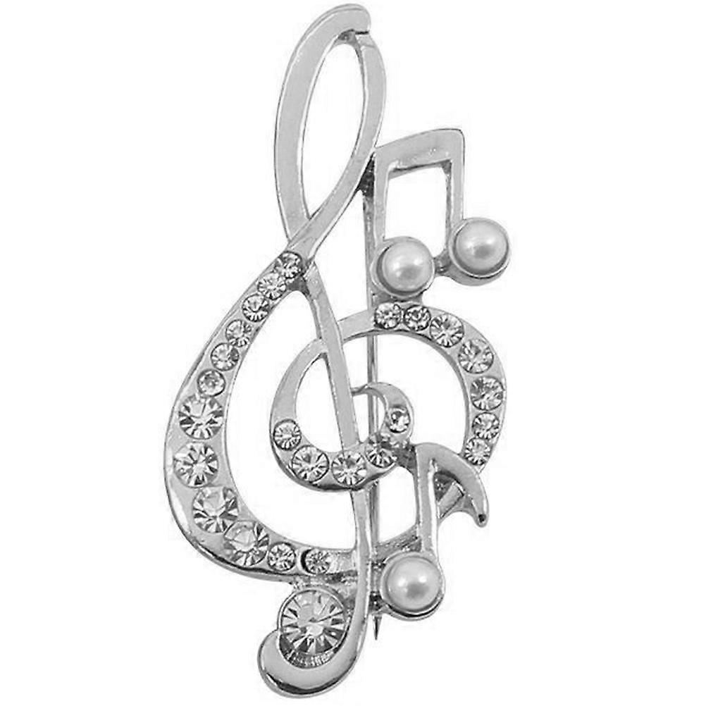 Here's a polished and professional product description based on the title you provided:

 

**Vintage Style Pearl Music Note Brooch Lapel Pin –