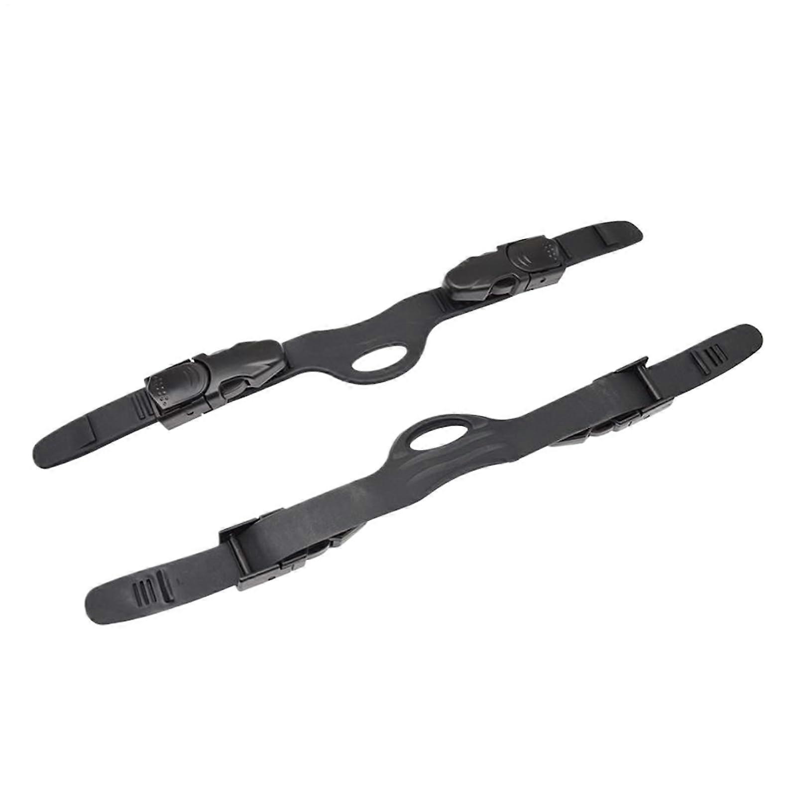 Adjustable fin strap with quickrelease buckles for swimming snorkeling black L Ref: 1481