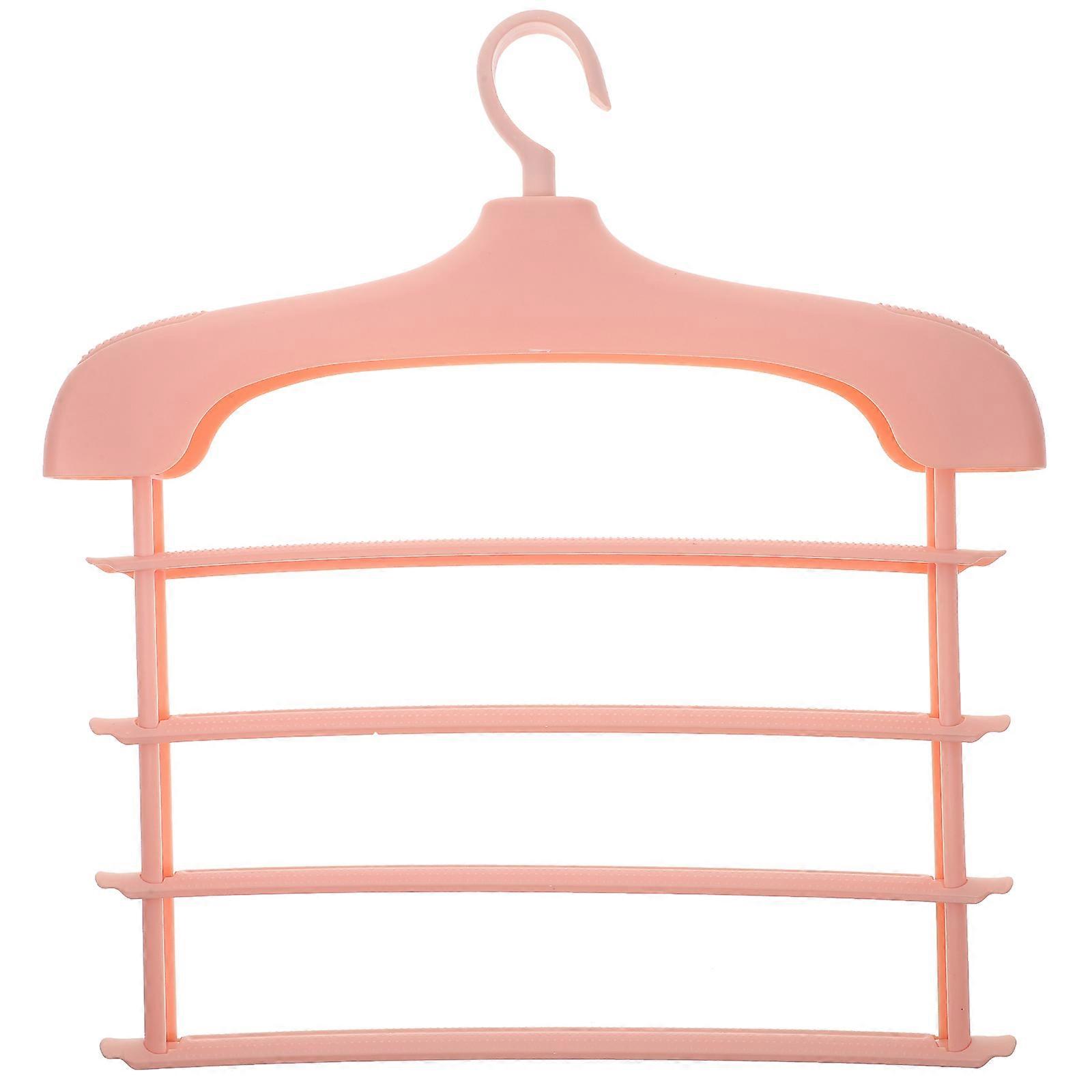 Non Slip Trousers Hanger, Multi Function Pants Rack for Jeans, Scarves, Ties – Space Saving Closet Organizer for Clothes Storage