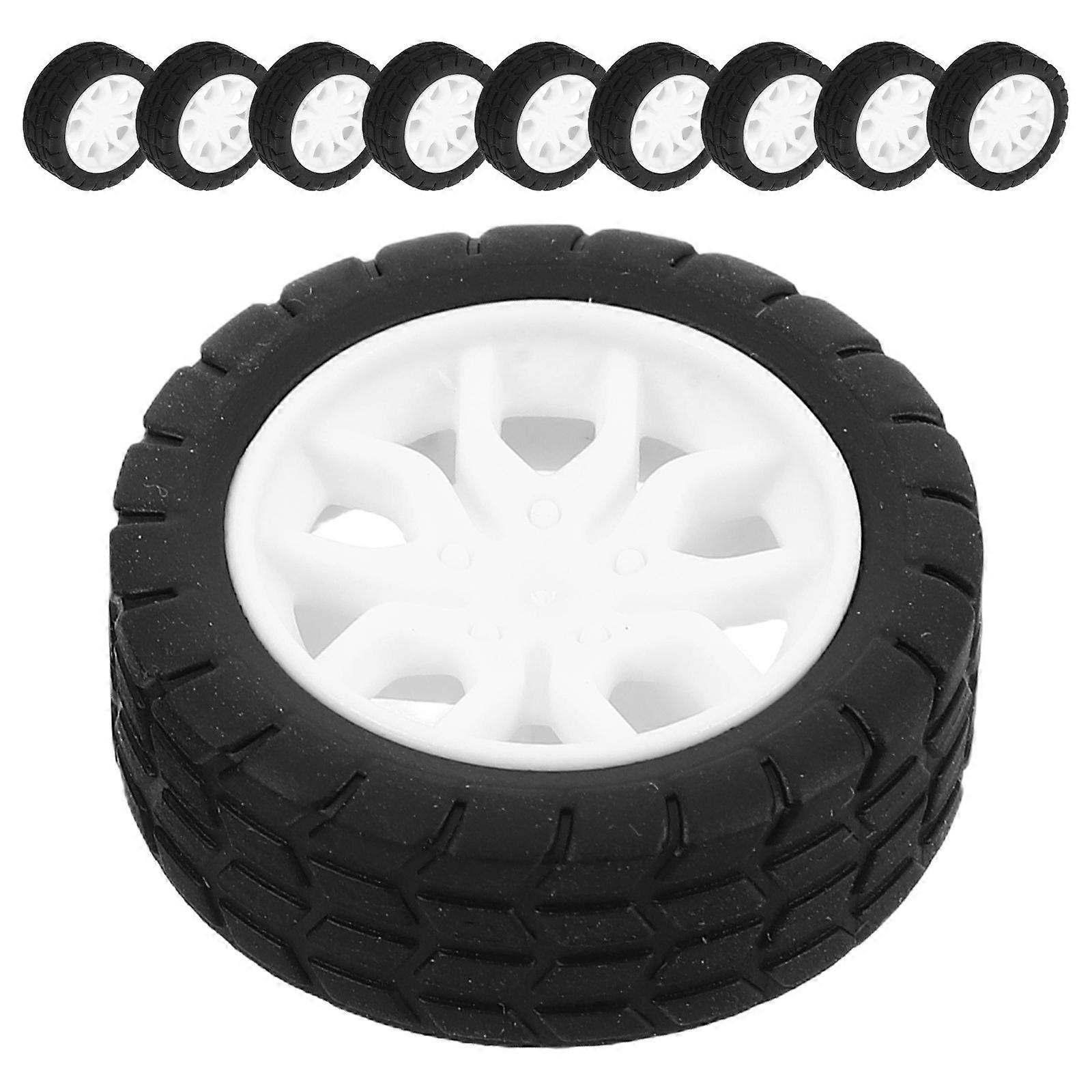 Model Car Replacement Wheels Rubber Tires For Diy Science Projects School Lab Use 20Pcs