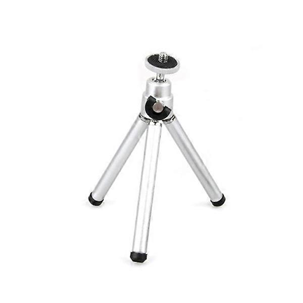 Adjustable Rotatable Tripod Stand for Mobile Phones, Flexible Camera Holder Silver, Compatible with Wide Range of Smartphones for Content Creation