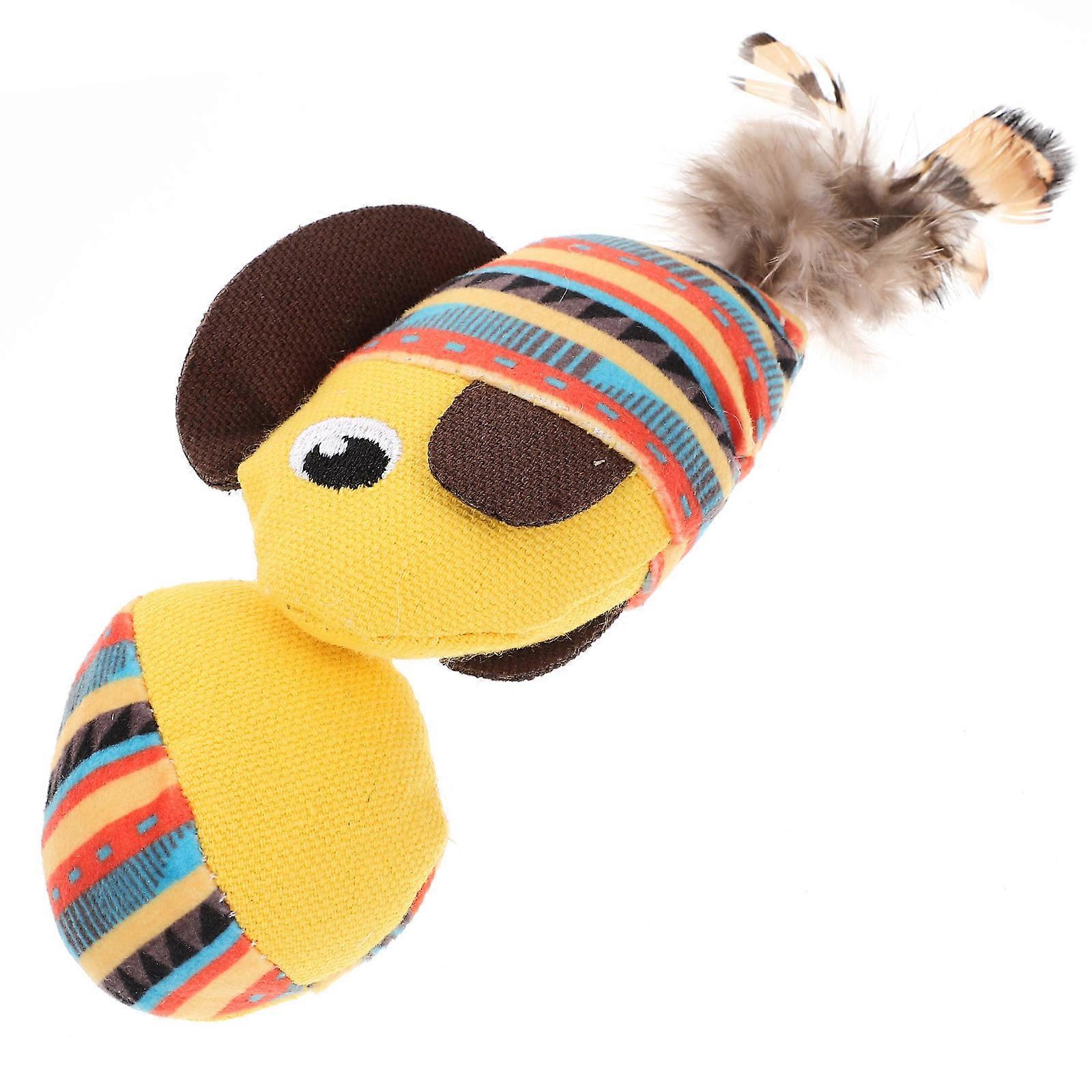 Soft Cat Toys Cat Teeth Grinding Toy Kitten Toy Daily Entertainment Assorted Color 15x3x7cm Interactive Set