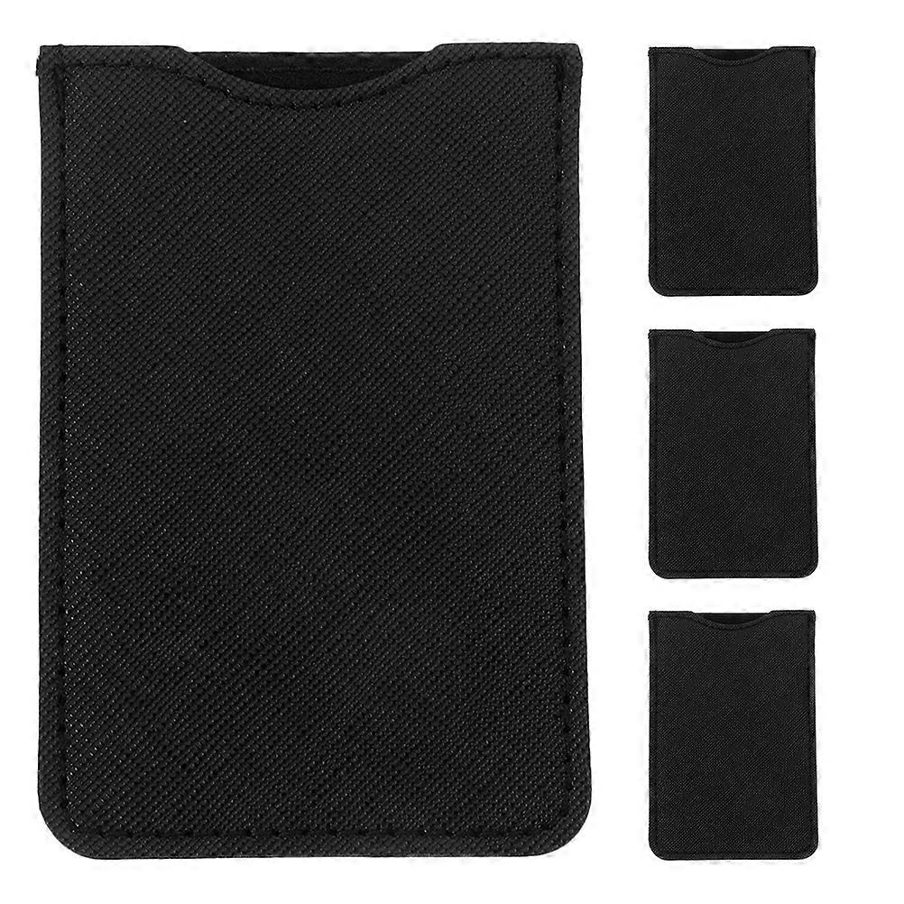 Beard Comb Wood Comb Case Black Rectangular For Men 4Pcs