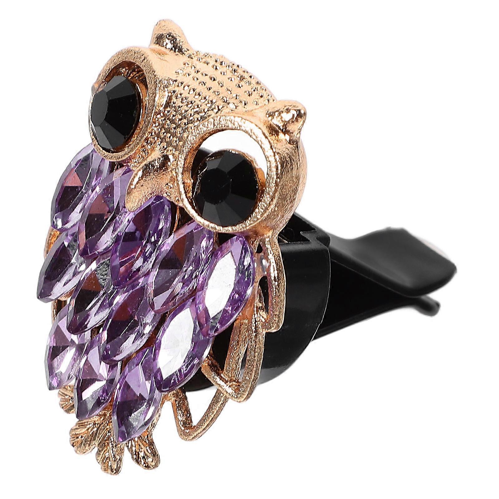 Air Vent Clip Owl Shape Car Vent Freshener Aluminium Alloy Decorative Effect For Home Use 1Pack