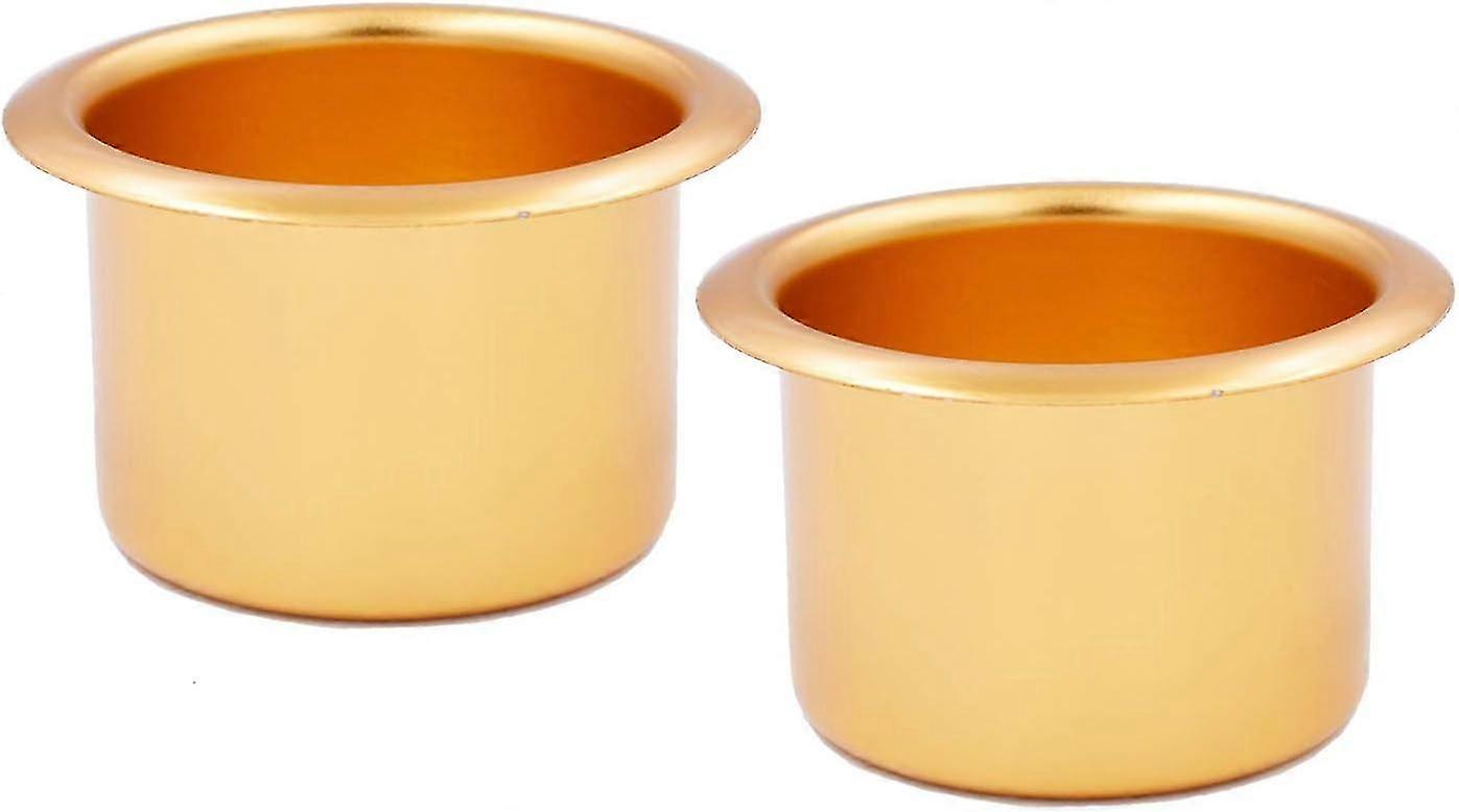 2Pcs Metal Sofa Recliner Handle with Cup Holder Insert for Couch Boat RV Car Truck Poker Table