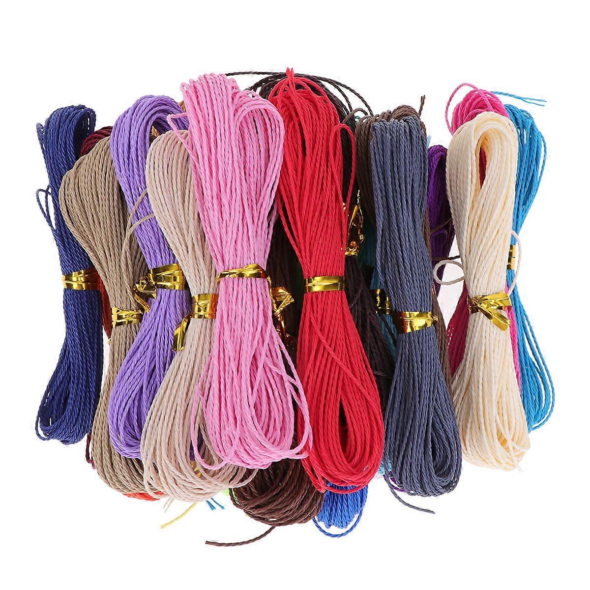 Jewelry String Wax Cord Three Strand Handicraft Projects 10m Per Set 1mm In Diameter 1Set