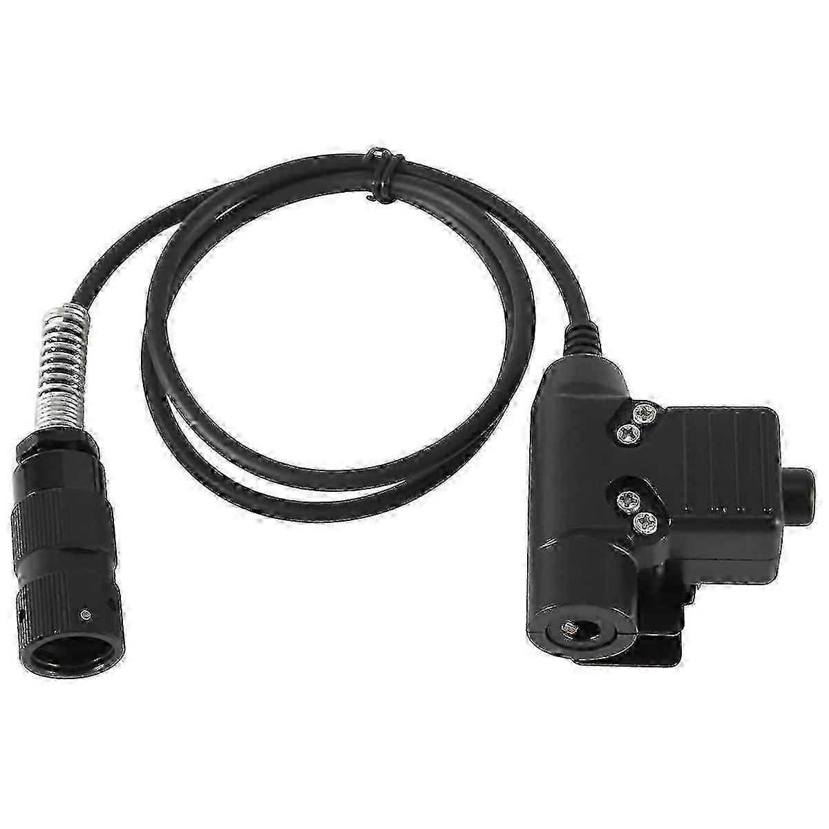 Military 6-Pin U94 PTT Switch Connector for PRC148 PRC152 U329 Two-Way Radio Elements
