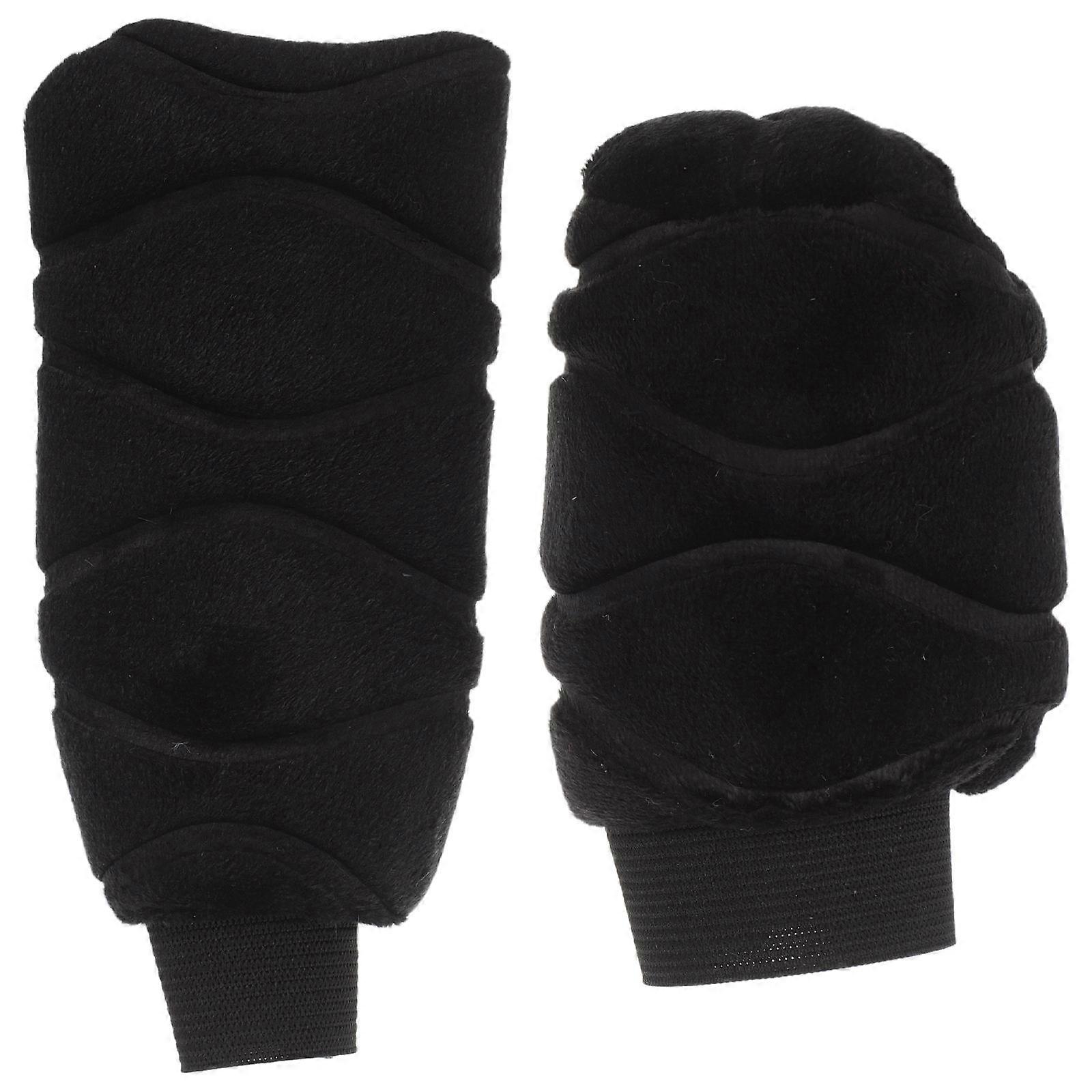 Plush Car Gear Shift Covers Set for Automatic & Manual Transmissions   Soft Fluffy Gear Knob Protectors with Precise Stitching for Stylish Interior