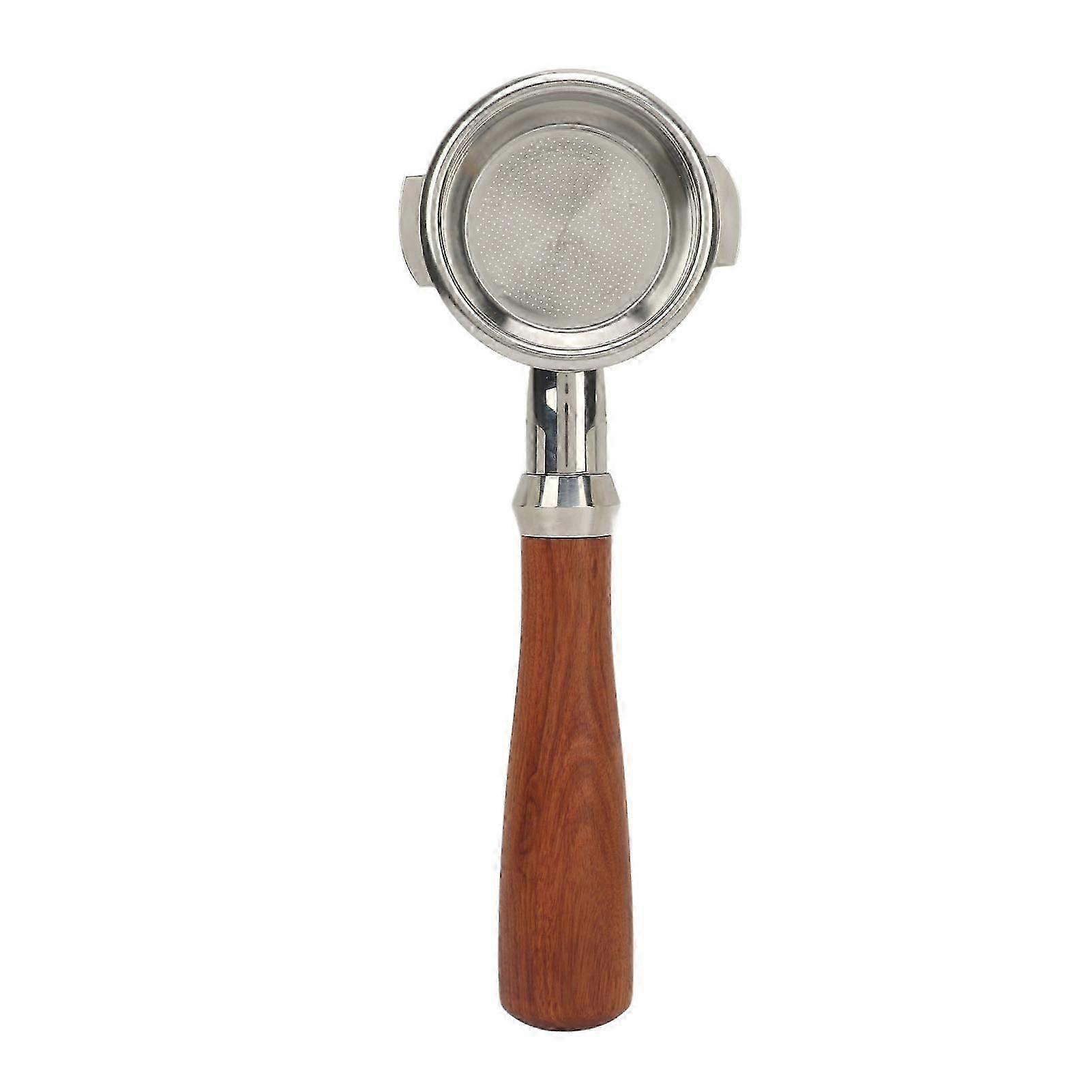 58mm Coffee Bottomless Portafilter Solid Wood Handle Bottomless Portafilter for Expobar E61