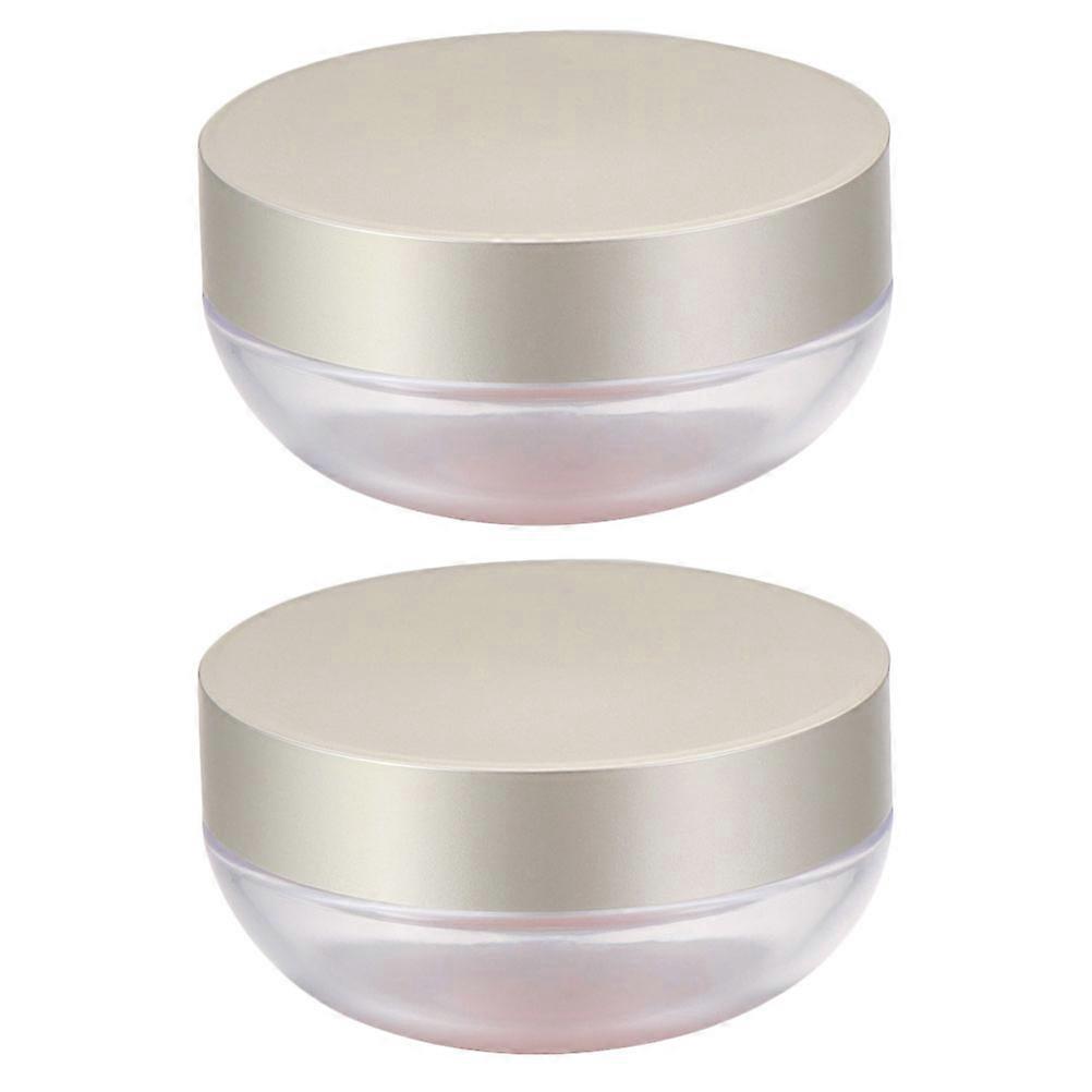 Loose Makeup Powder Container Portable Square School Accessories 2Pcs