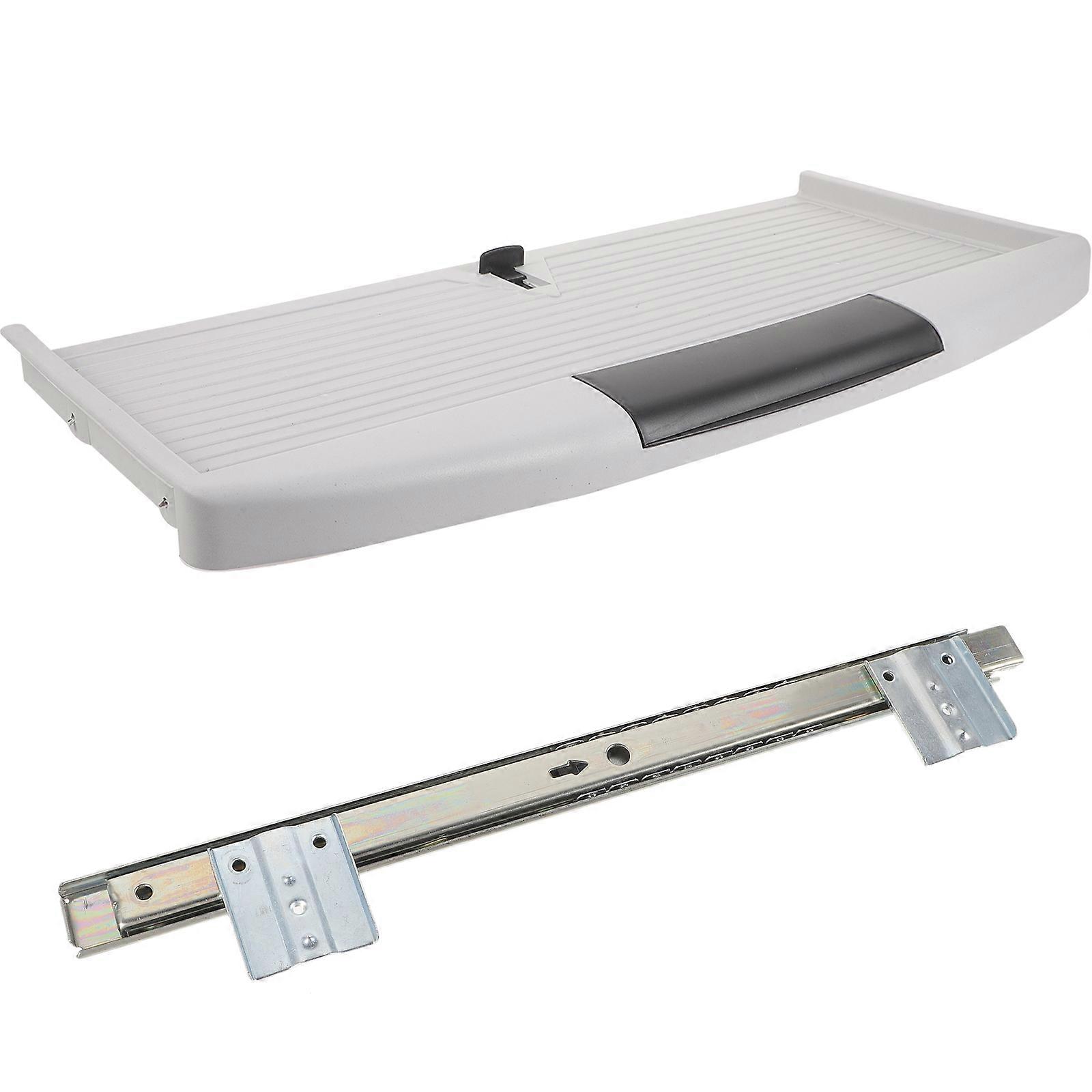 Hier ist eine verfeinerte und professionelle Produktbeschreibung, die auf Ihren Eingaben basiert:

**Verschiebbares Tastaturablage-Set unter dem Schreibtisch – platzsparendes Büro