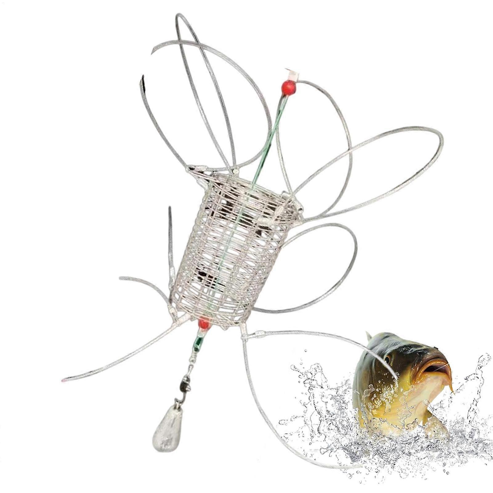 Sand crab trap, lobster trap hook for shrimping, lightweight minnow trap fishing crab crawfish shrimps catch net for camping