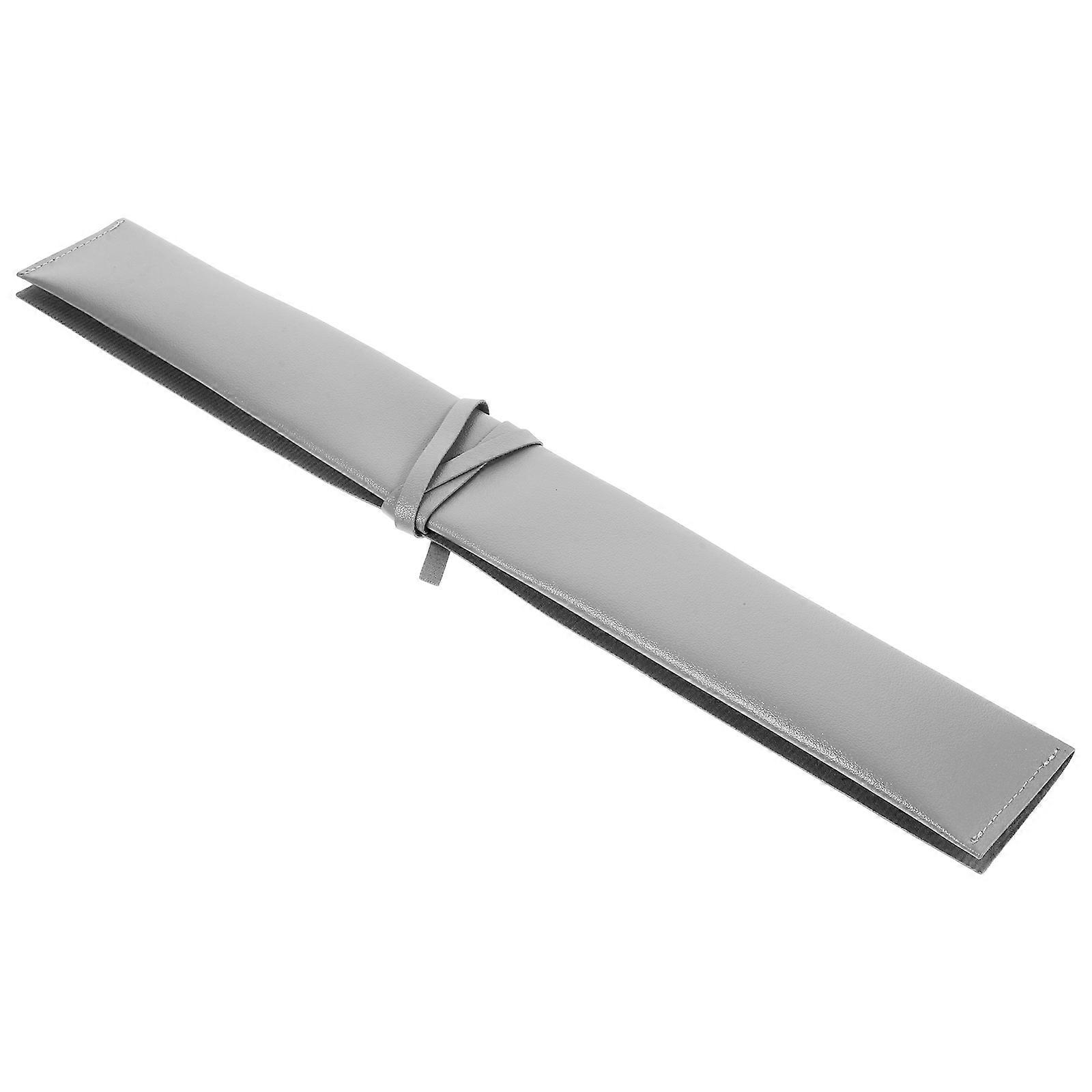 Drum Stick Storage Pouch Foldable Drum Stick Bag For Musicians Dark Grey 43.7x5.5cm 1Pcs
