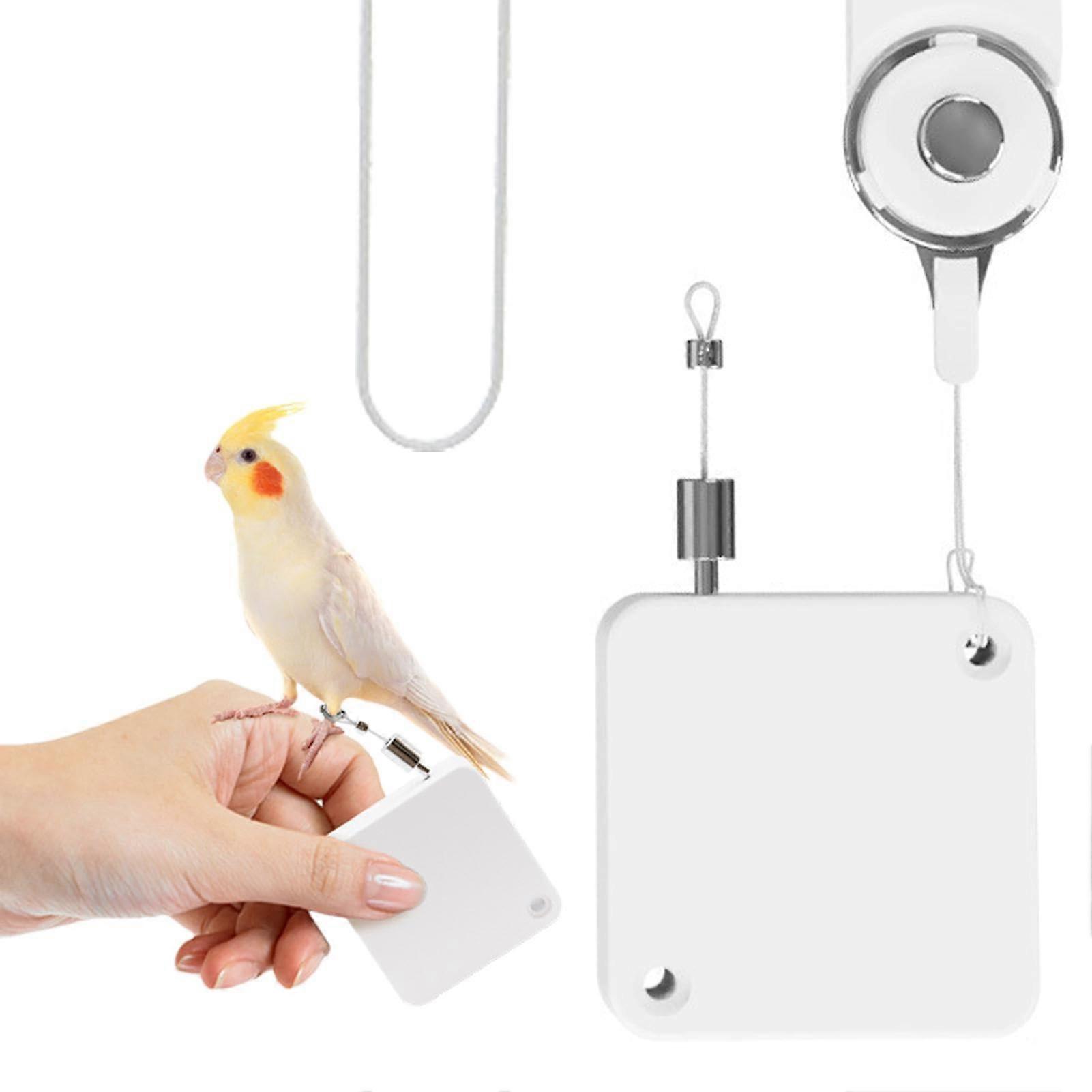 Bird Harness Comfortable, Adjustable, Soft Pet Harness for Parrots White