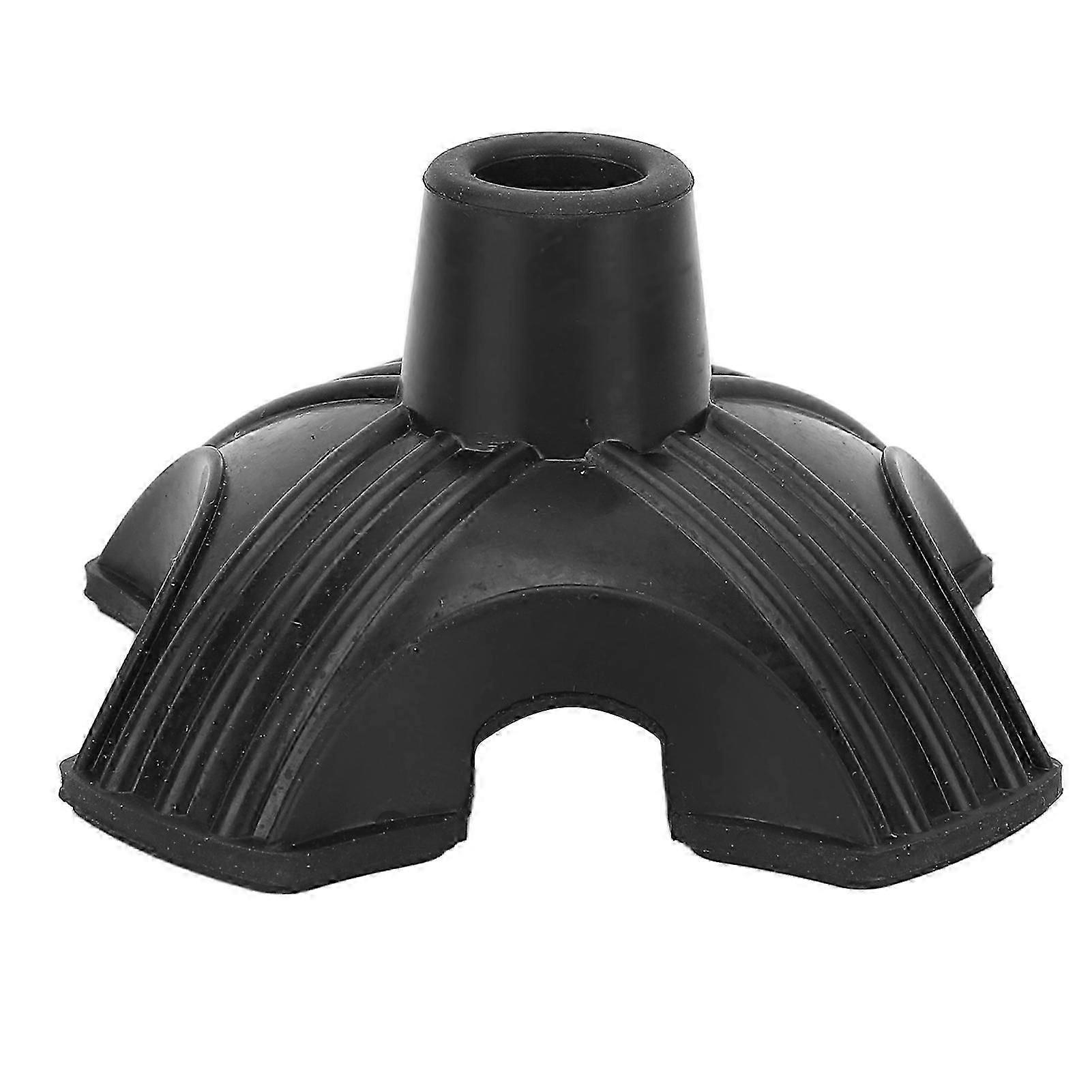 Quad Support Cane Tip Slip Resistance Wearproof Thickened Quadruple Replacement Rubber Cane Tips