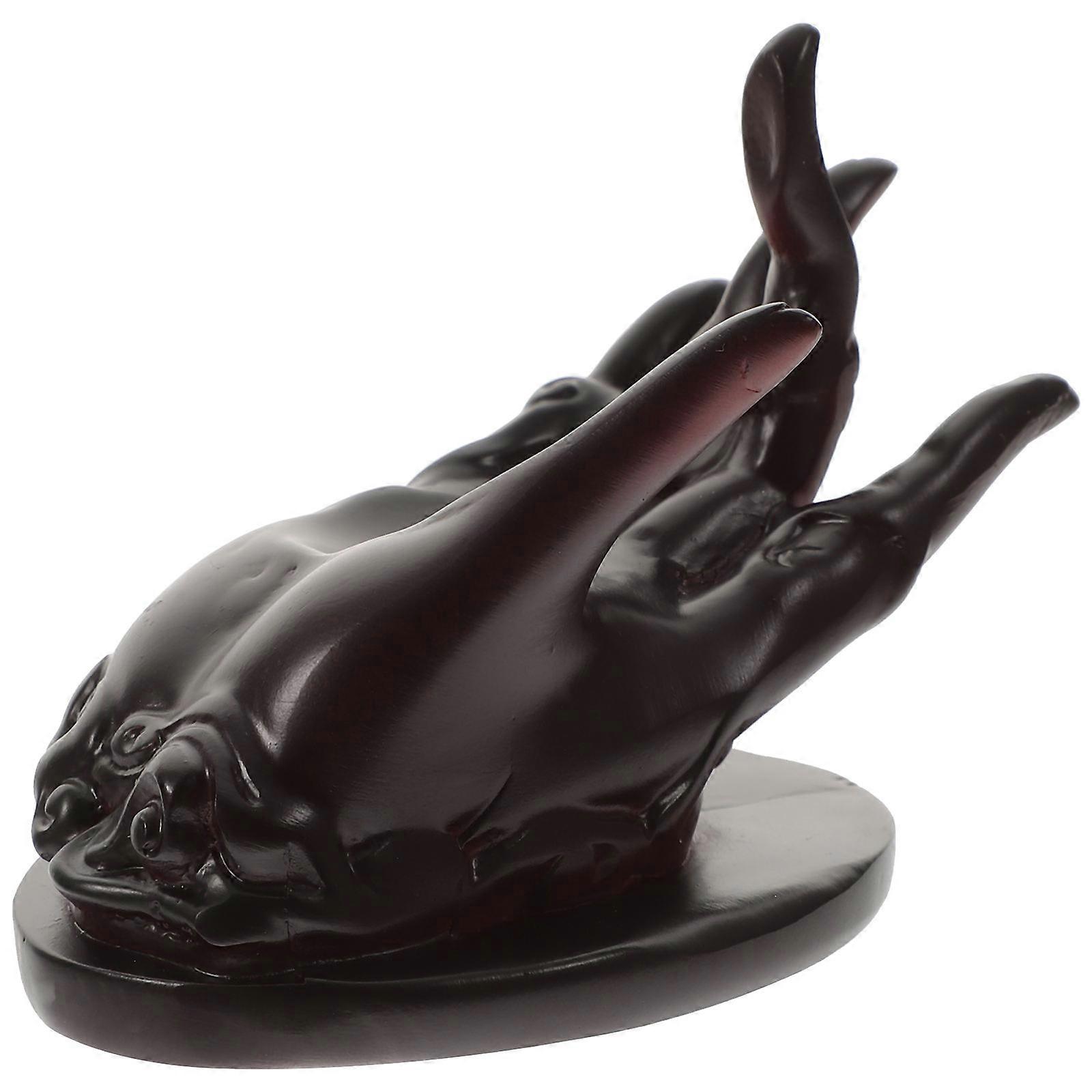 Buddha Hand Figurine Crystal Ball Base Feng Shui Decorative Display Stand 1Pack