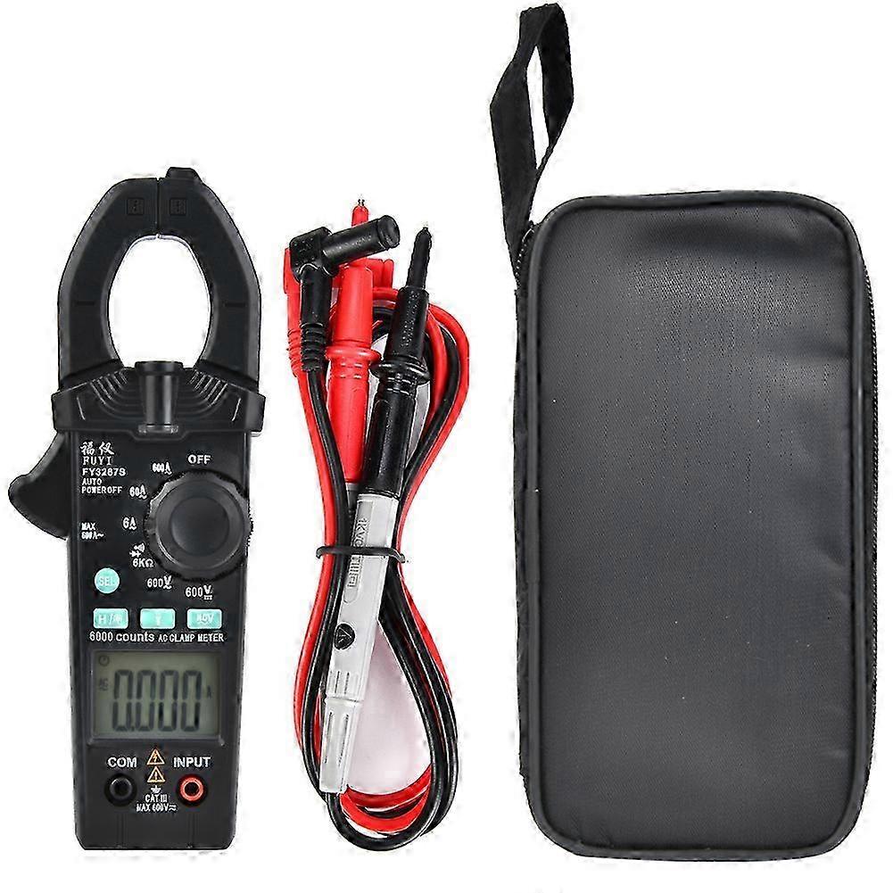 Portable High Precision Digital Clamp Meter 6000 Count AC DC Current Clamp Meter Tester