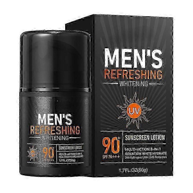 Men's SPF 90+ PA++ Sunscreen, Non-Greasy & Hydrating for Active Lifestyles (50g)