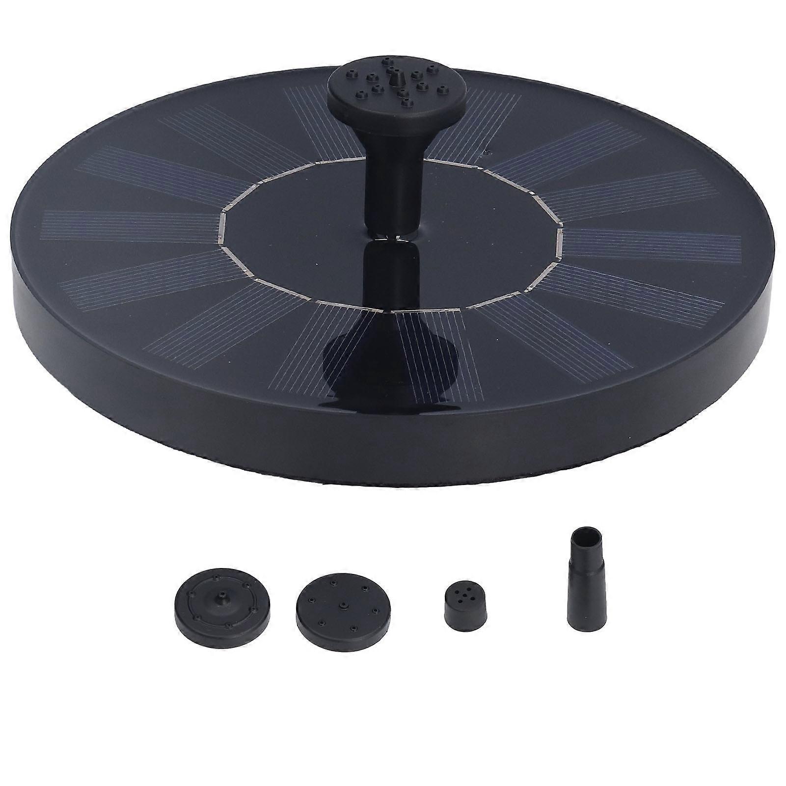 7V 1.4W Solar 150L/h Stream High Conversion Efficiency Water Solar Floating Fountain with 6 Nozzles