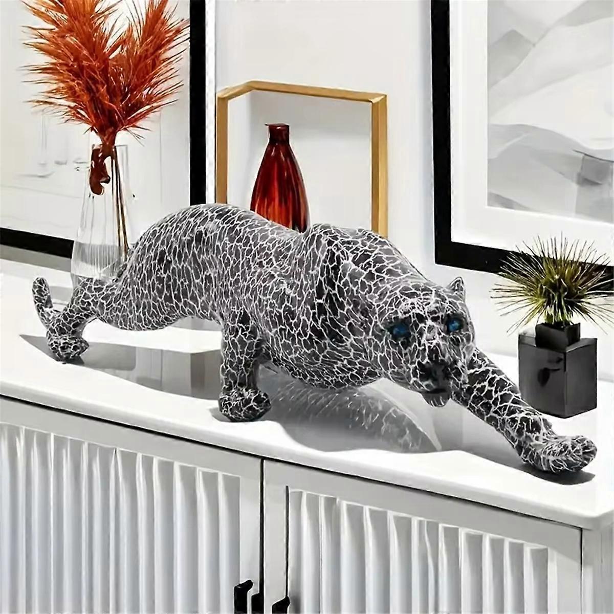 Resin Modern Leopard Decorative Sculpture Statue Decoration Gift