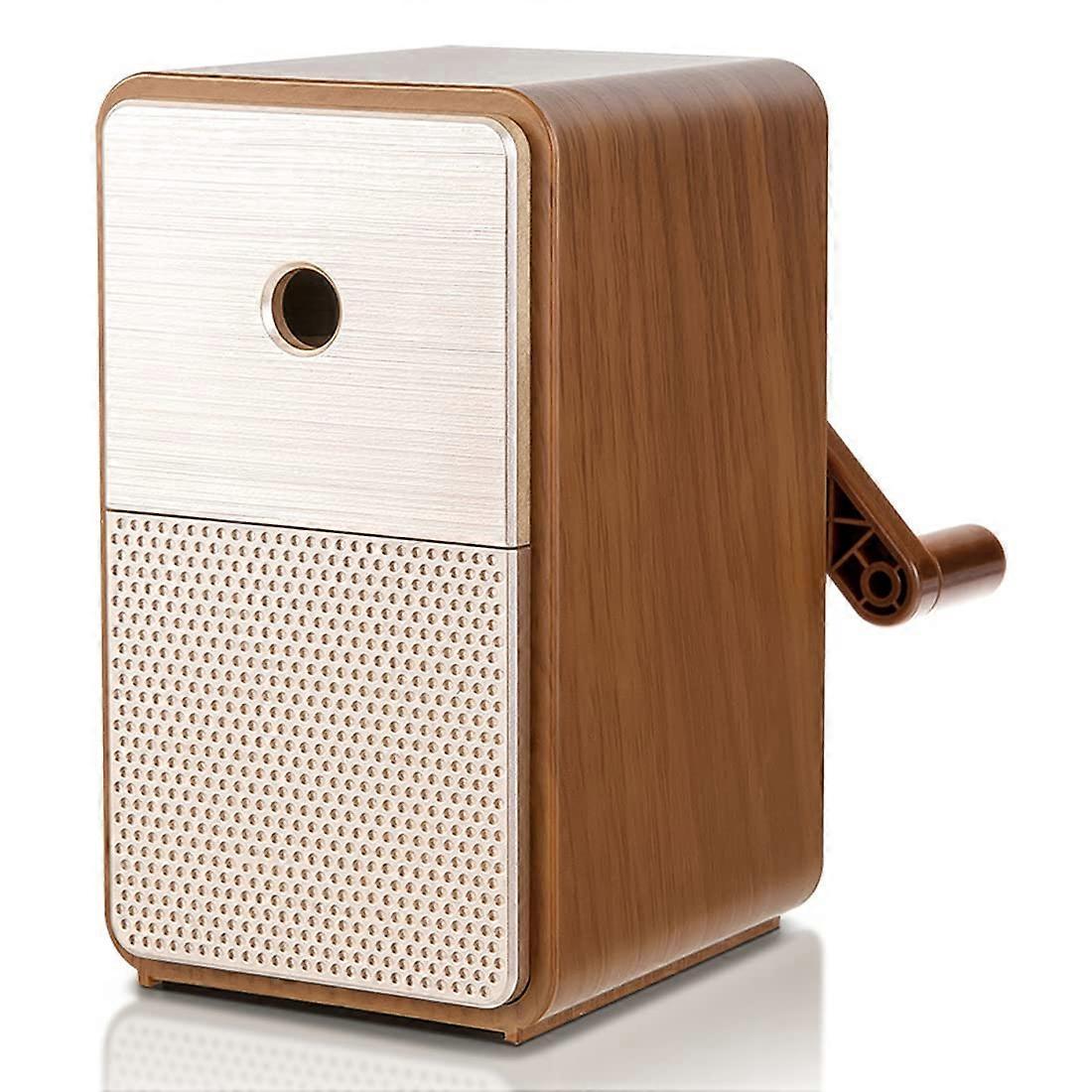 Handcrank pencil sharpener – Adjustable pencil thickness and automatic lead discharge – Learning and office tools