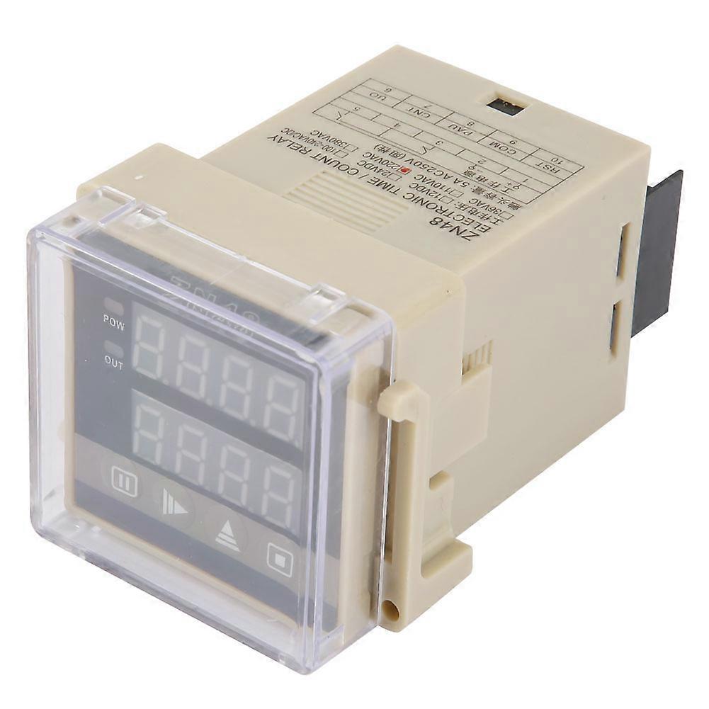 ZN48 Digital Time Relay Counter Multifunction Rotating Speed Frequency Meter AC220V