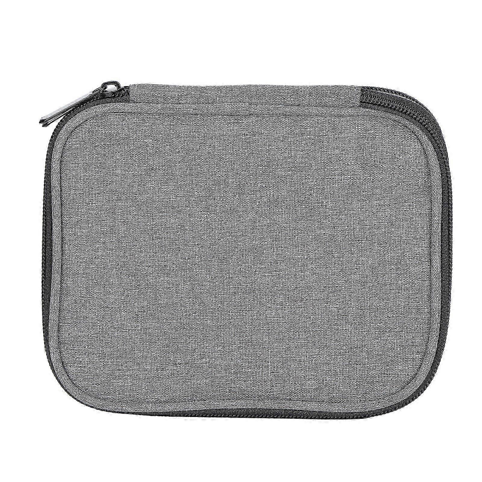Gray 2-Layer Crochet Hooks Storage Bag for Knitting Needles Organizer