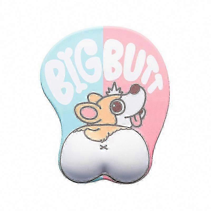 Corgi Pattern Mouse Pad With Wrist Rest for Comfort & Style