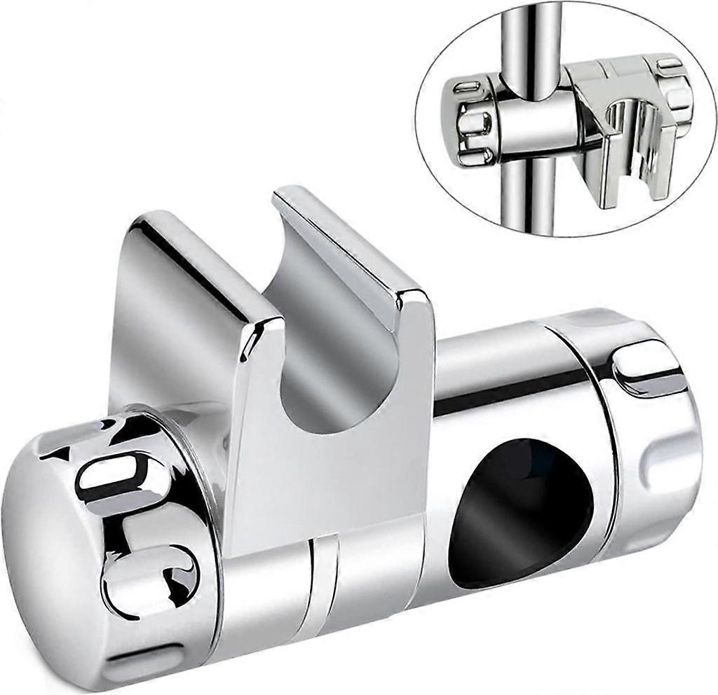 Chrome ABS Shower Head Holder: 360° Swivel, for 25mm Slide Rails – Universal